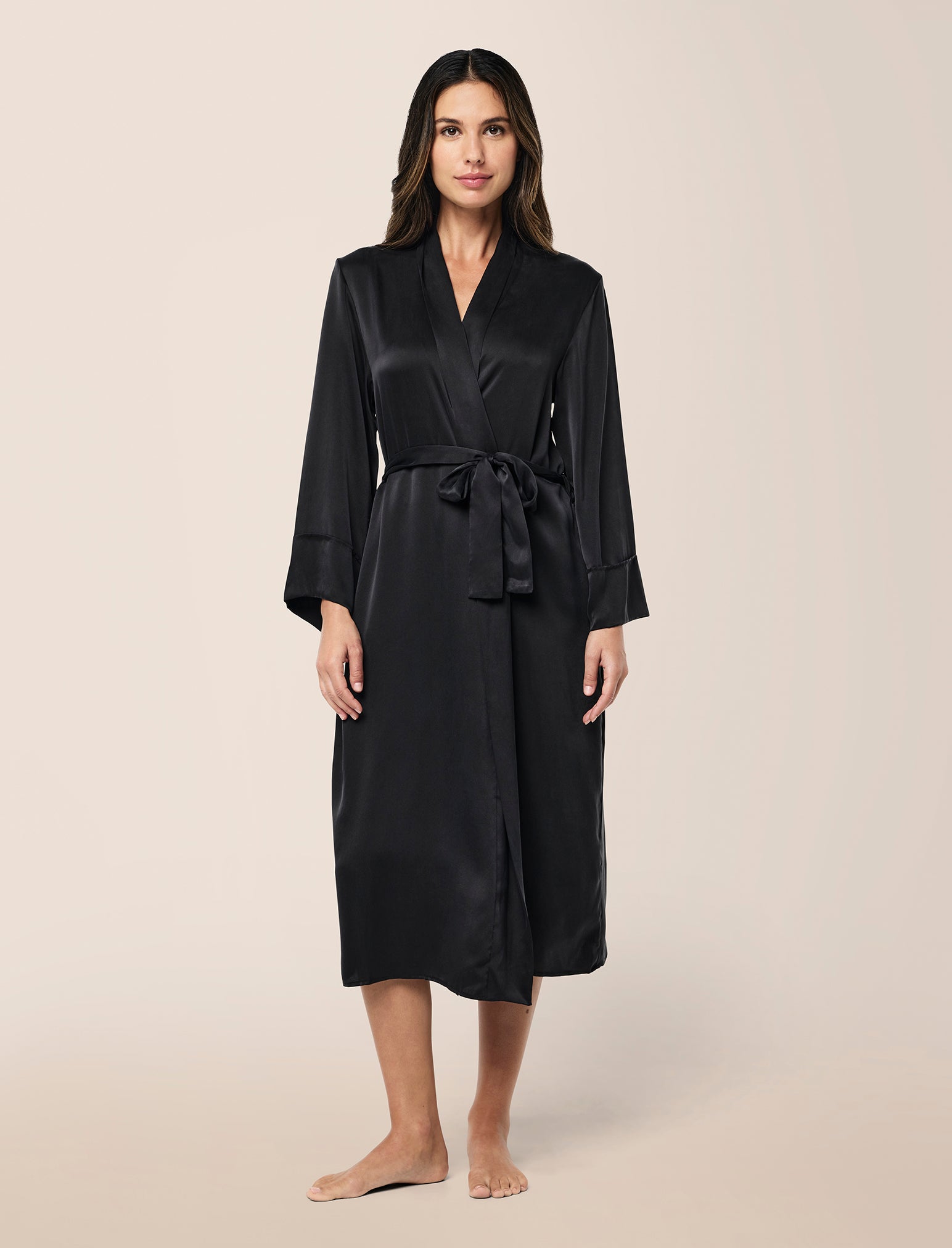 Audrey Washable Silk Long Robe