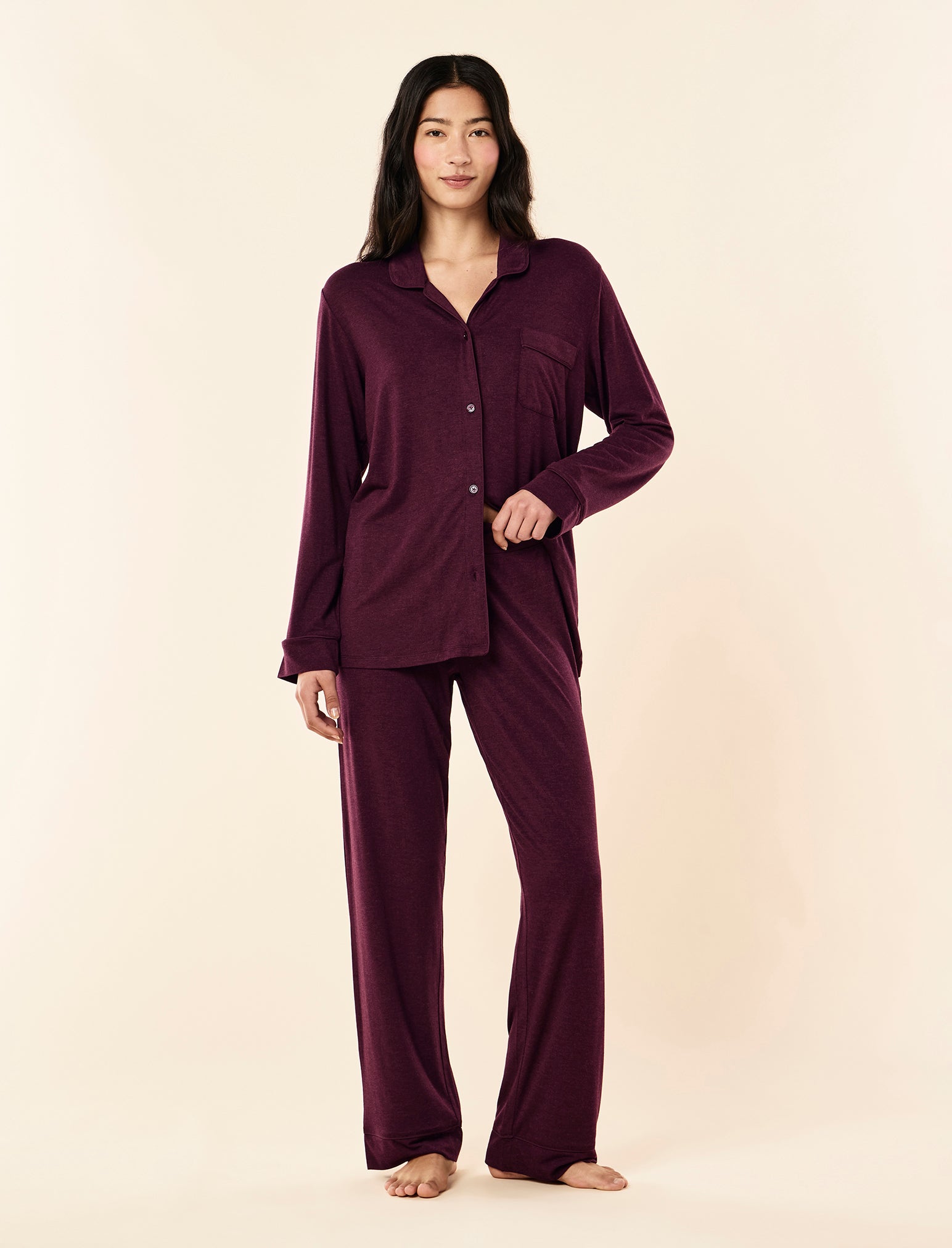 Kate Modal Soft Full Length PJ Set