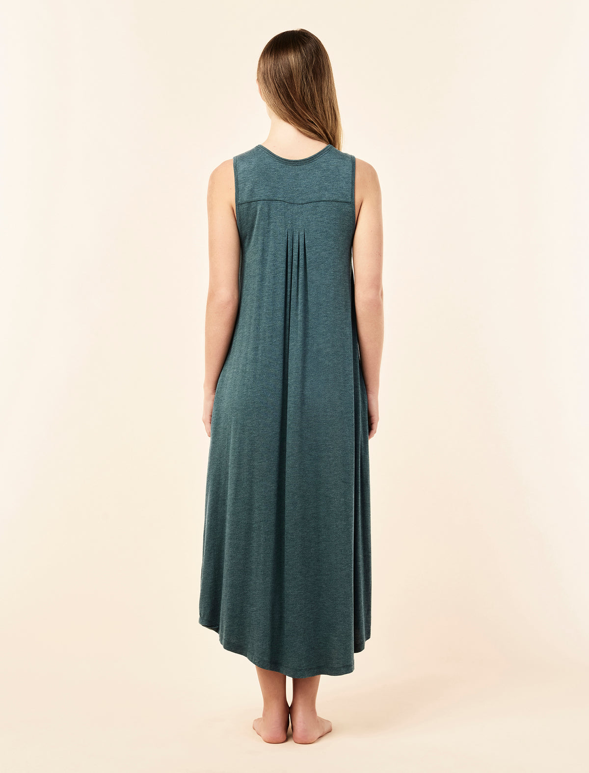 Kate Modal Soft Pleat Front Maxi Nightgown