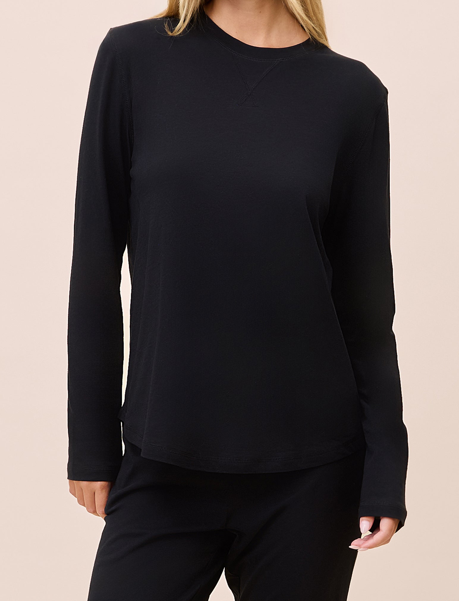 Jada Organic Cotton Knit Long Sleeve Tee