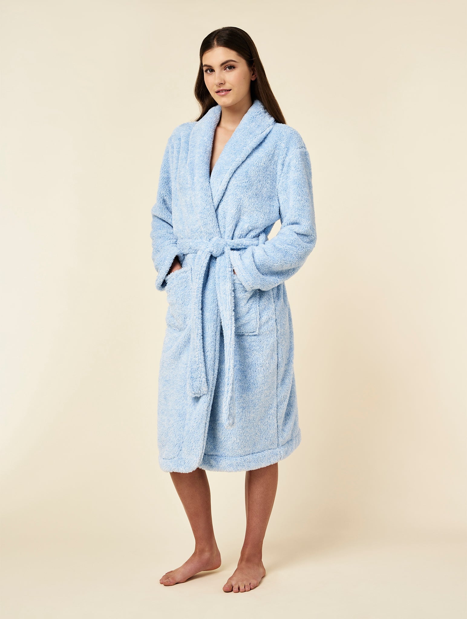 Cozy Plush Mid-Length Robe