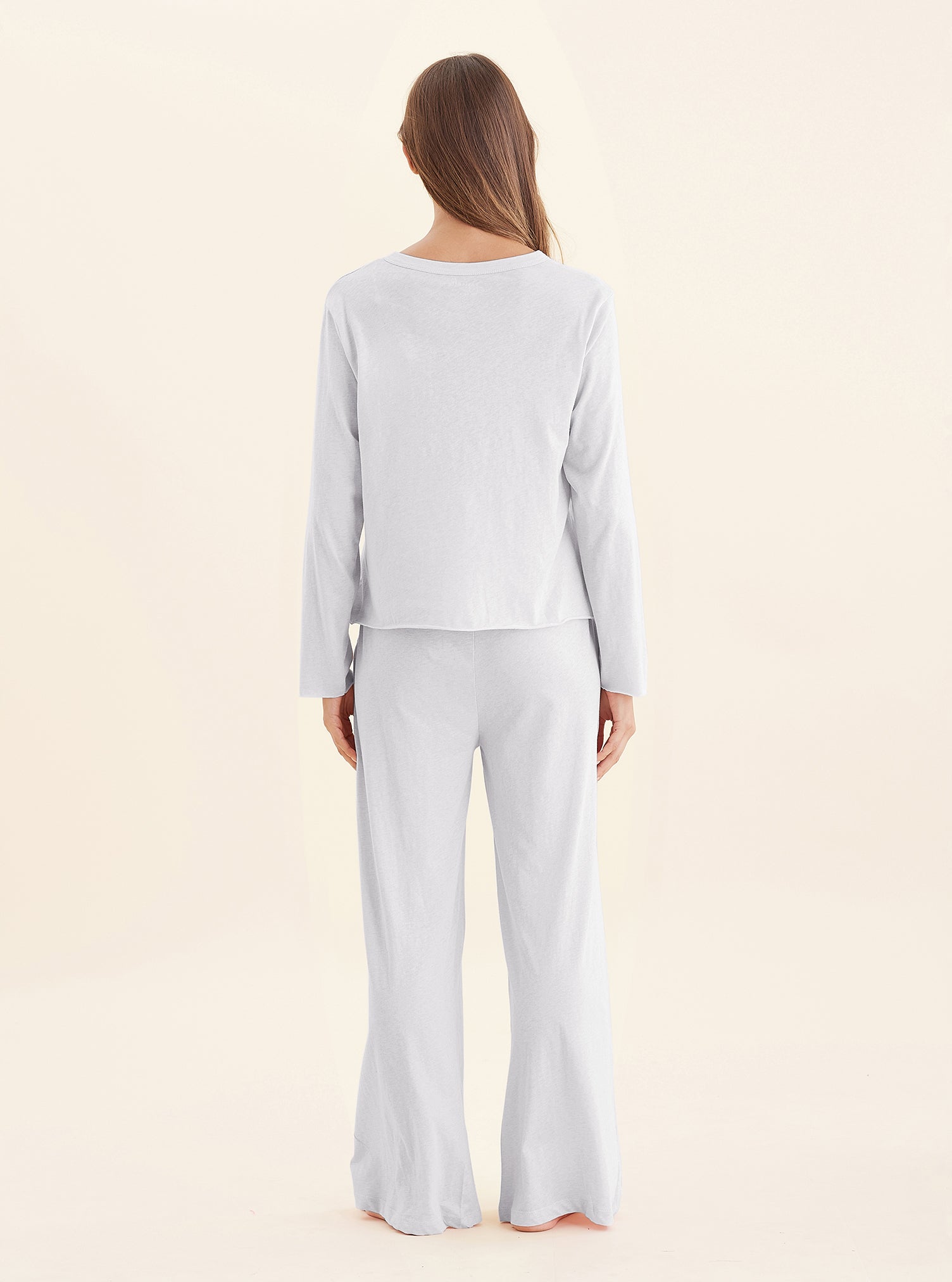 Jada Organic Cotton Knit Long Sleeve Boxy Tee