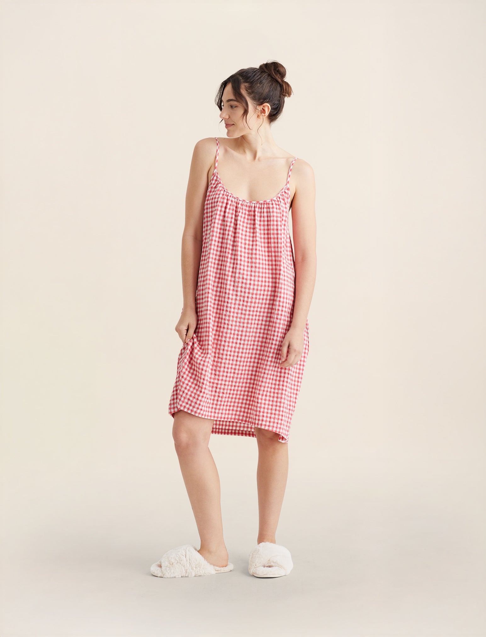 Seersucker Strappy Nightie