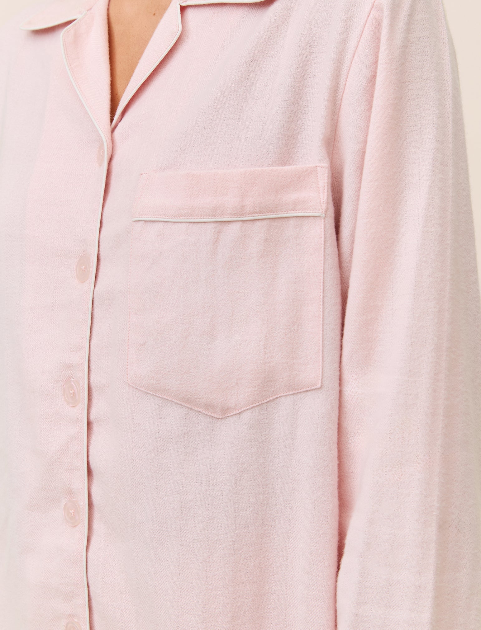 Super Soft Brushed Herringbone PJ Set