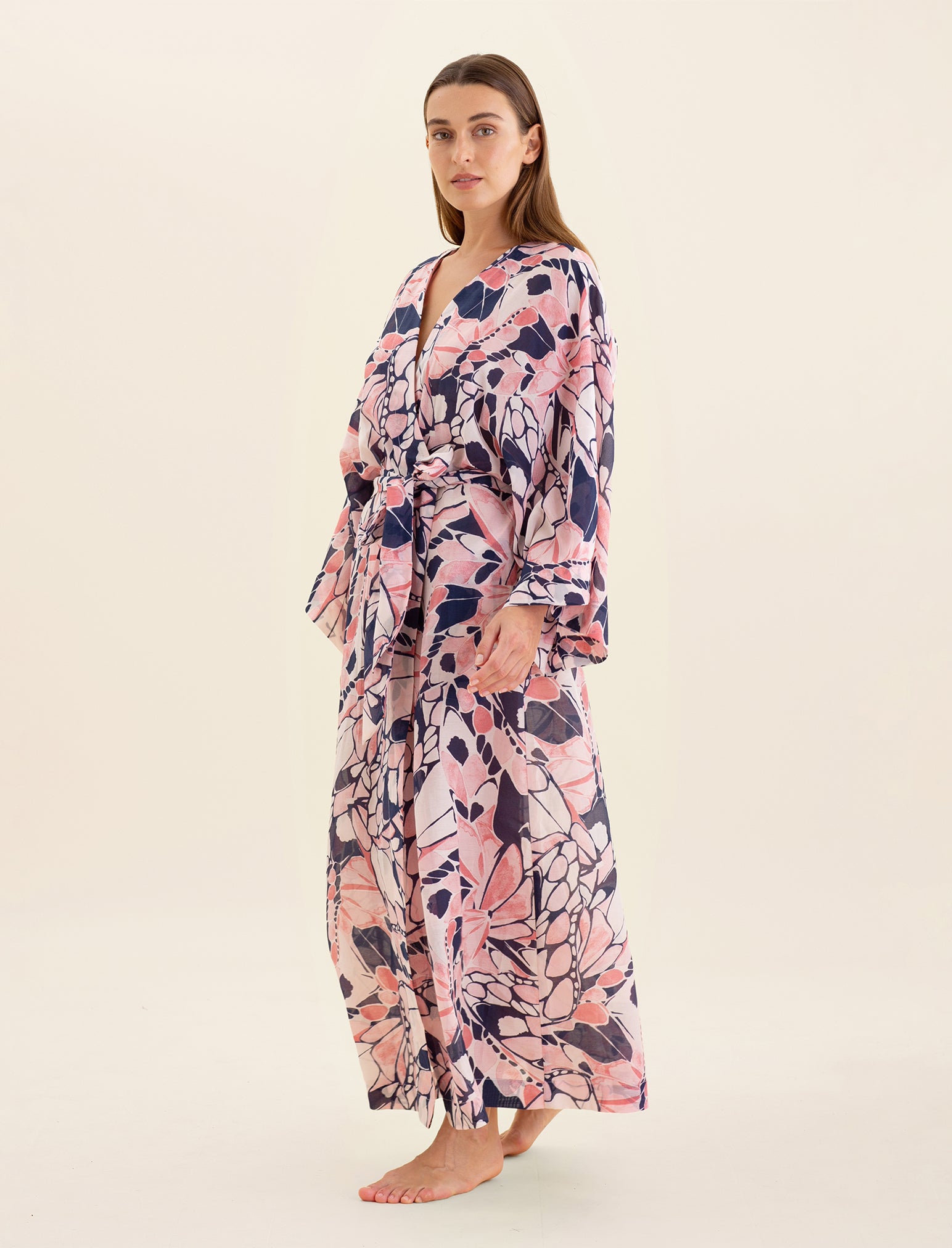 Papillon Kimono Maxi Robe