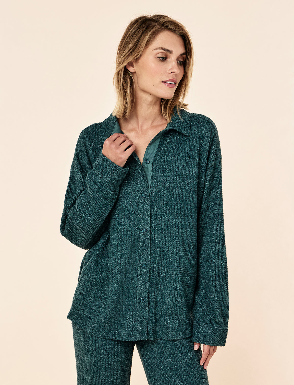 Super Soft Waffle Full Length PJ Set