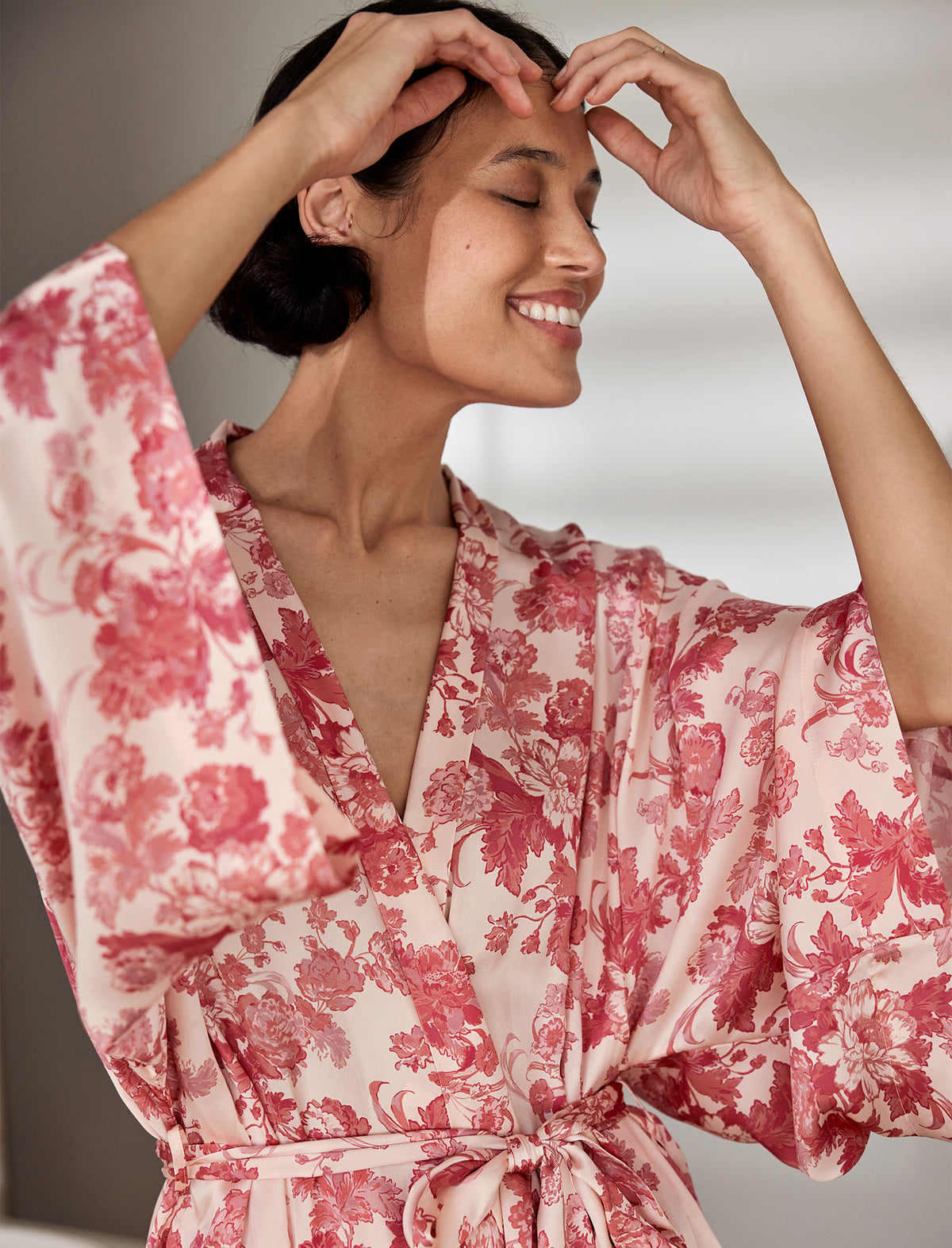 Madelyn Silk Kimono Maxi Robe