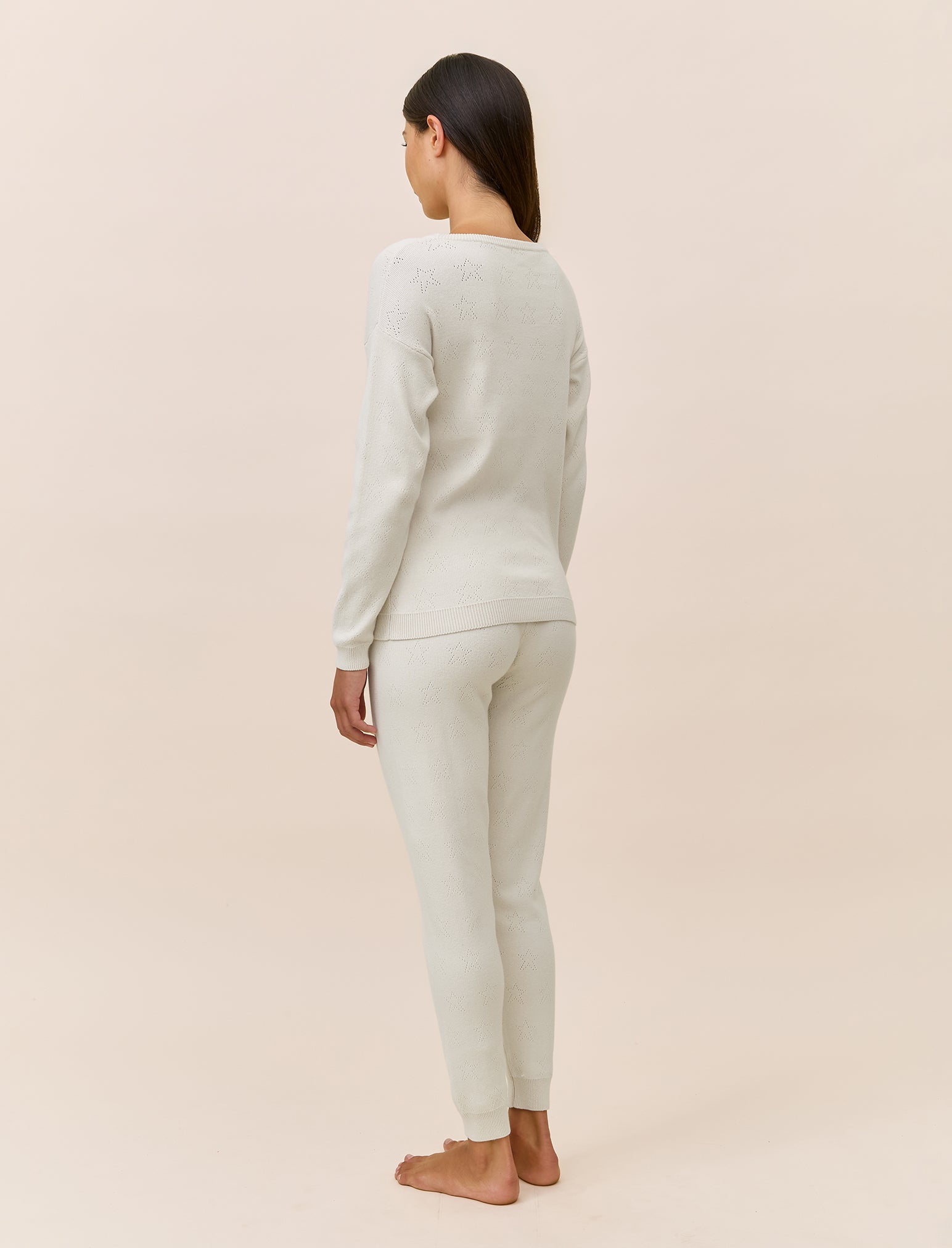 Cosy Pointelle Long Sleeve Top and Jogger Set