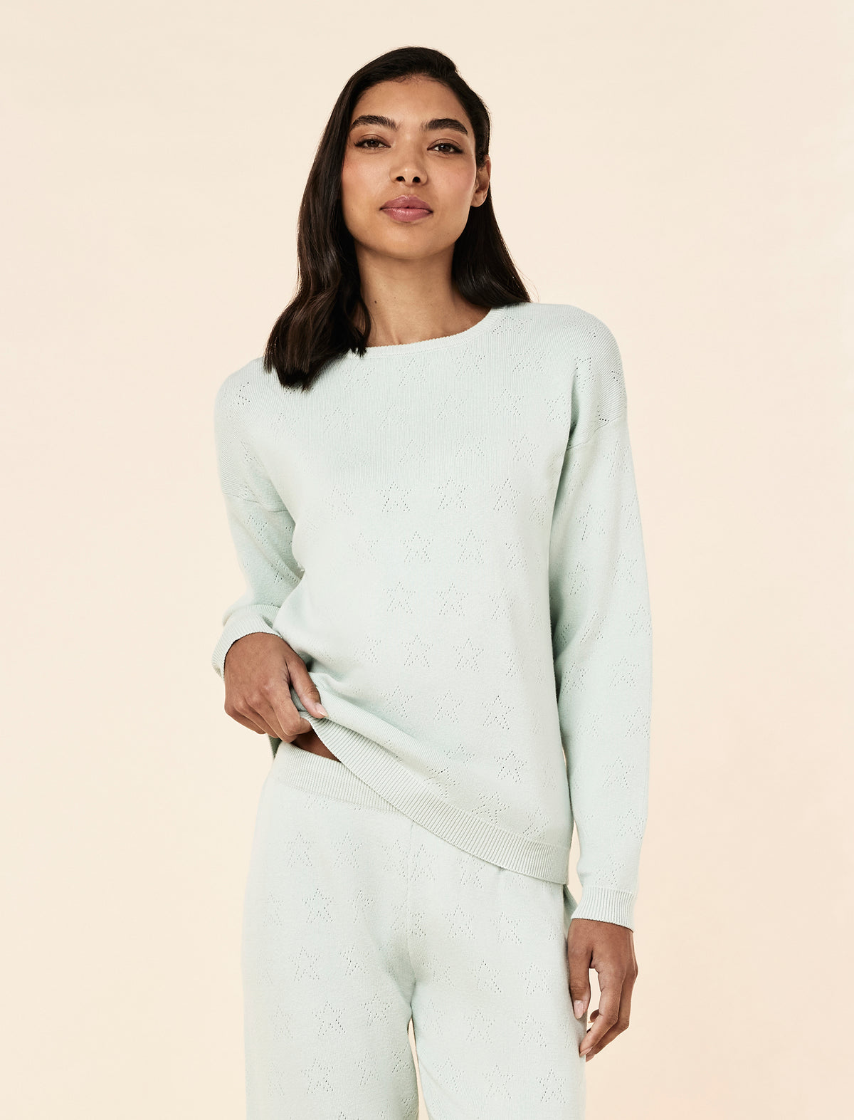 Cosy Pointelle Long Sleeve Top and Jogger Set