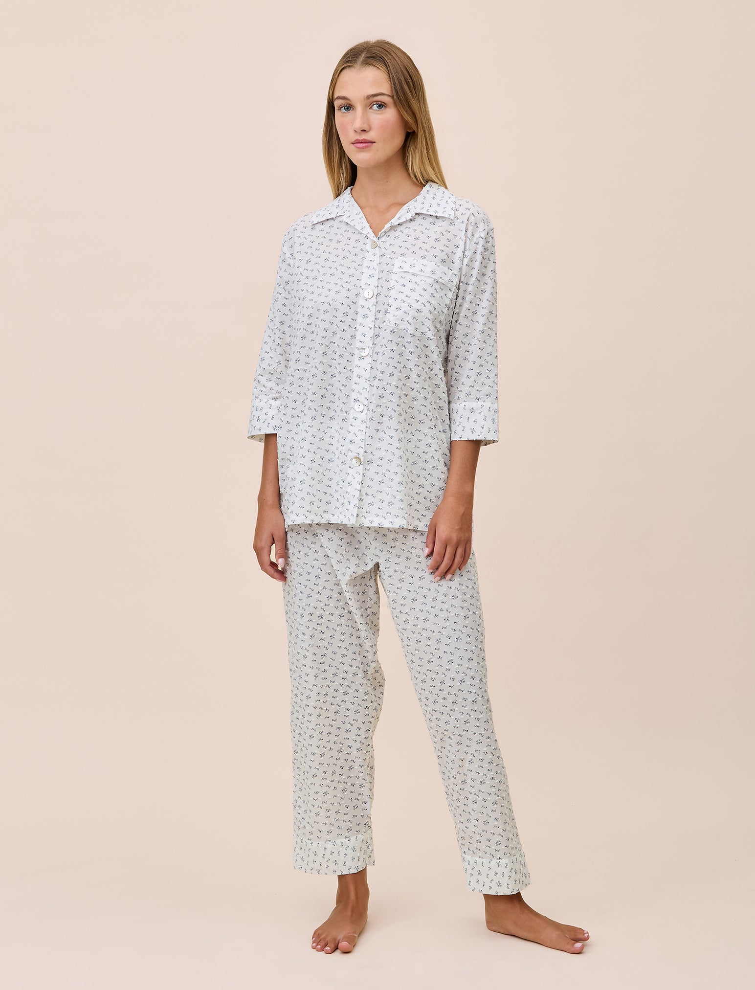 Swiss Dot Crop PJ Set