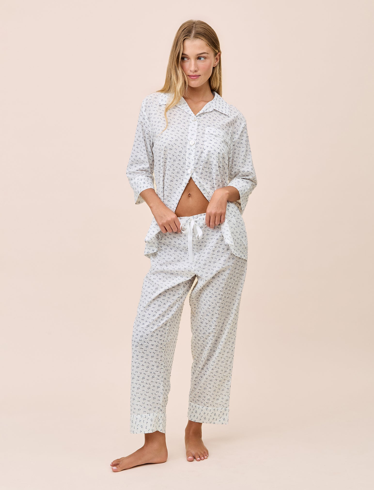 Swiss Dot Crop PJ Set