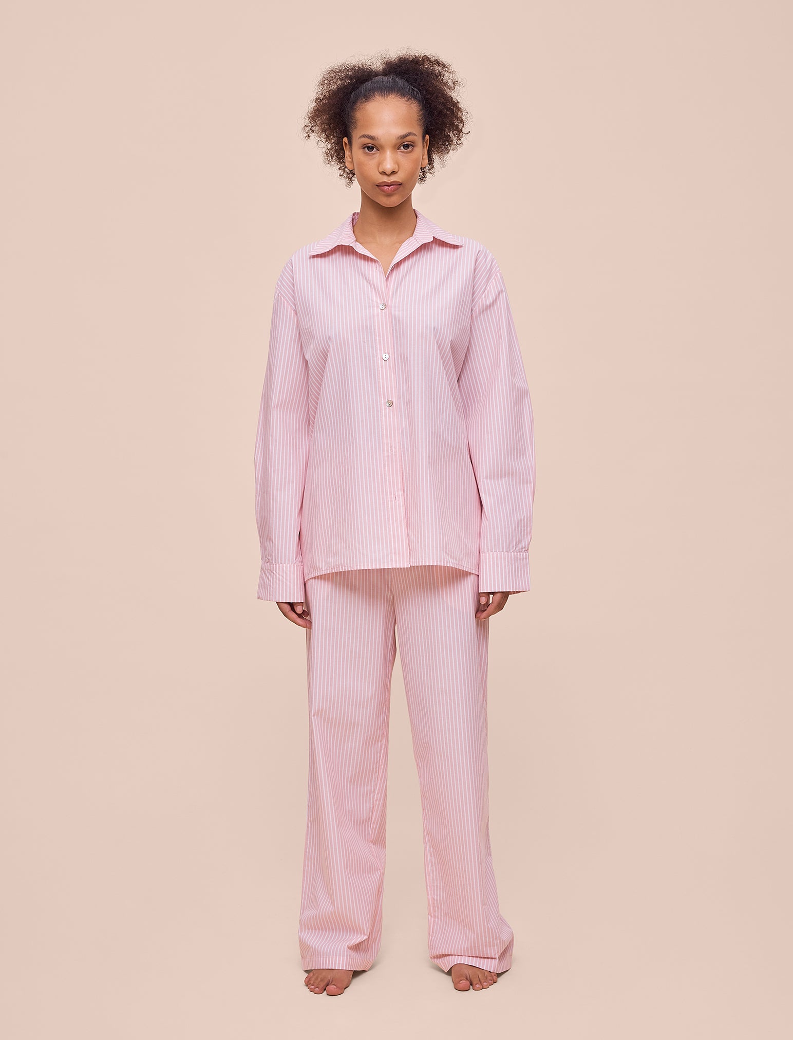 French Stripe Full Length PJ Set