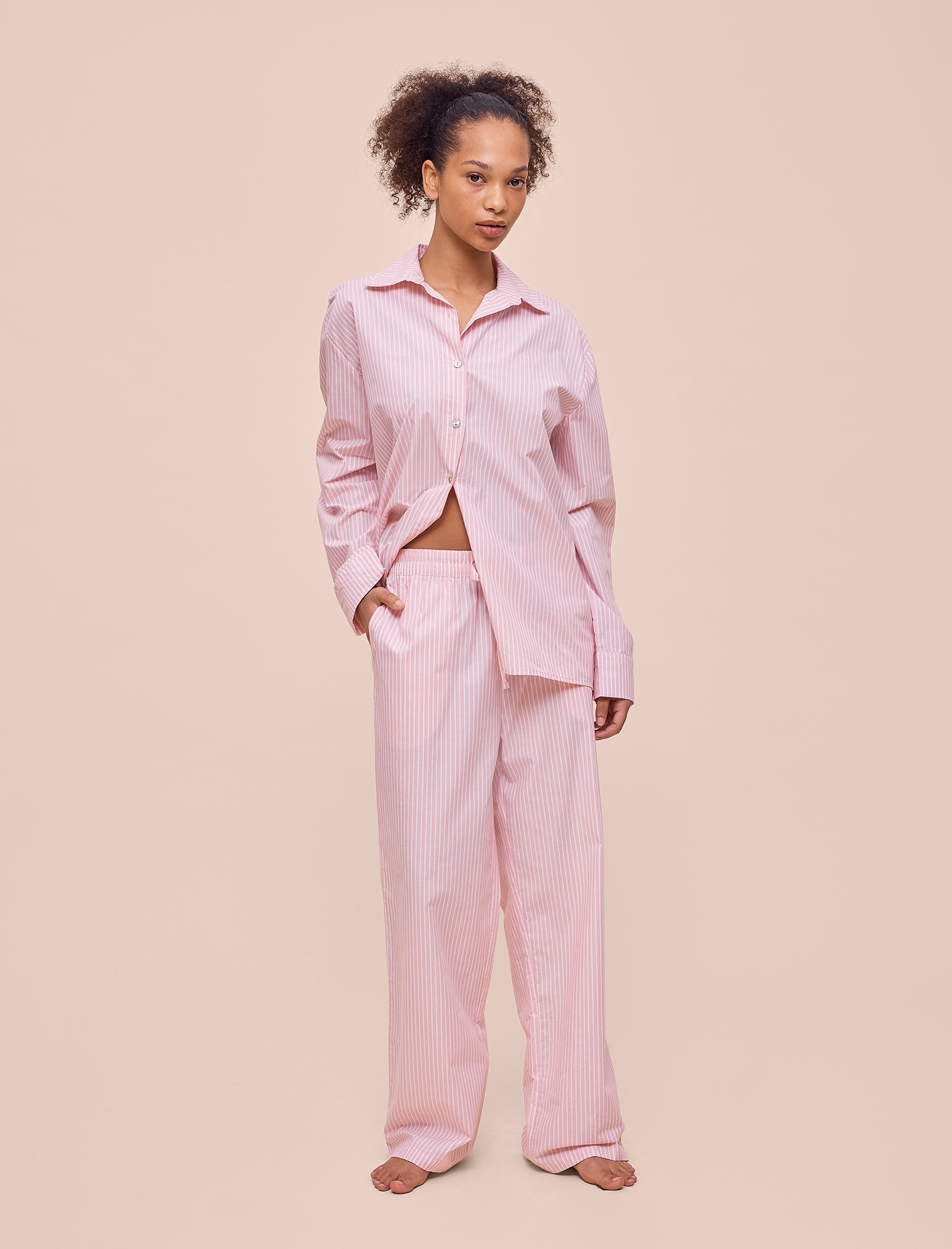 French Stripe Full Length PJ Set