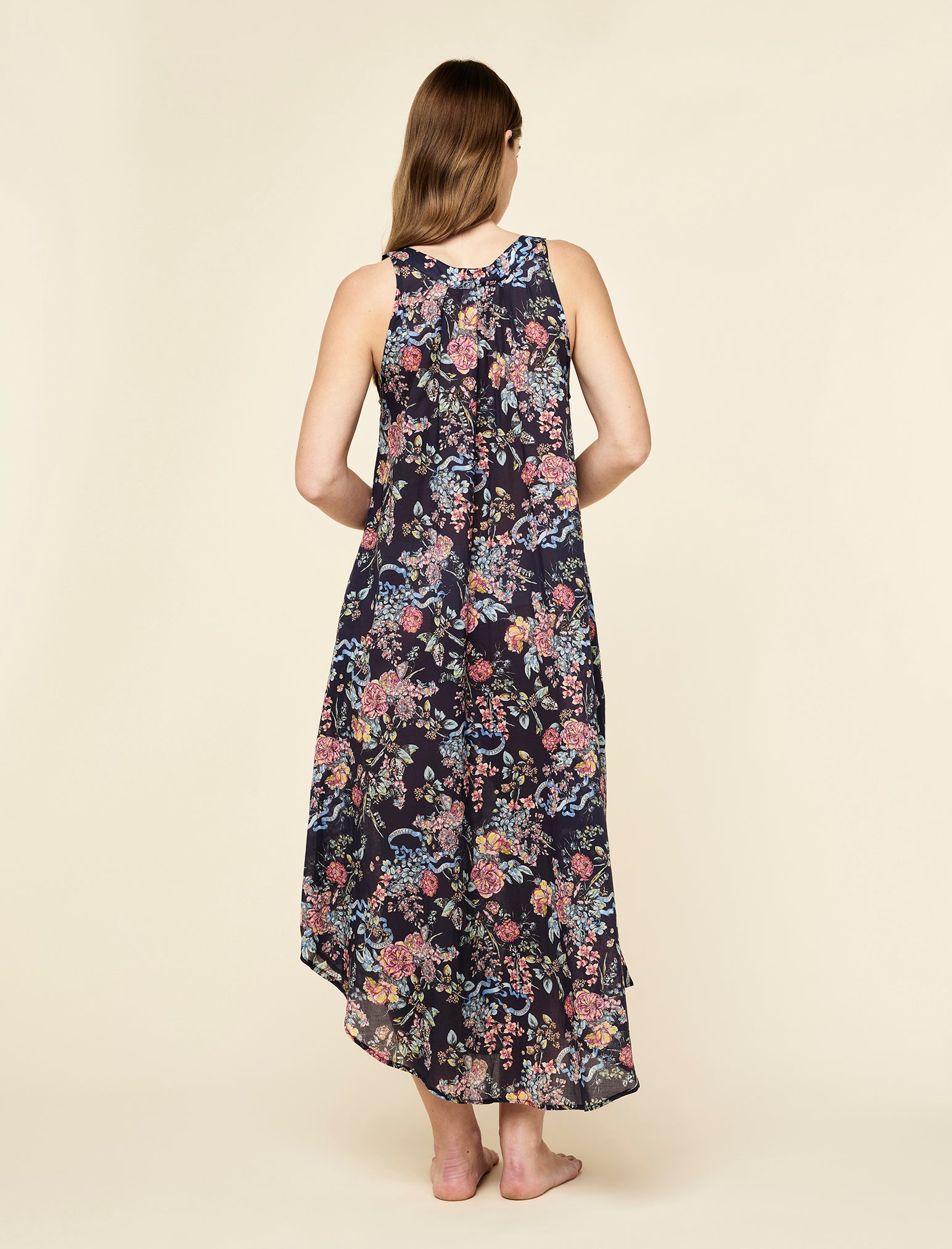 Layla Panel Front Maxi Nightgown