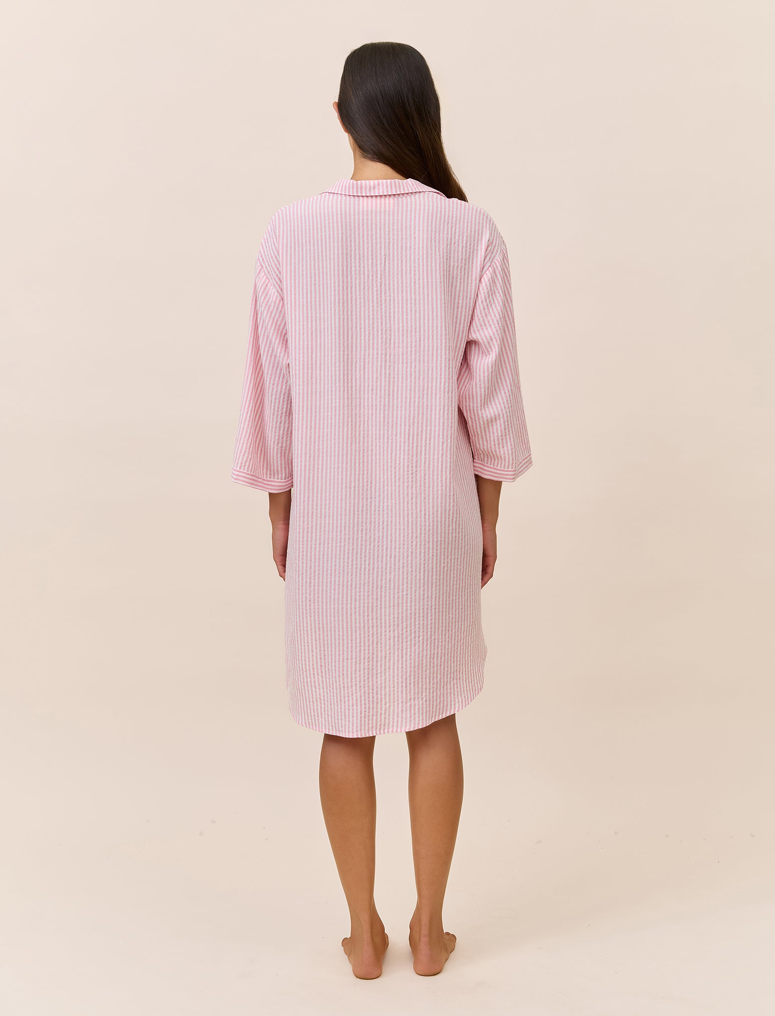 Sabine Seersucker Stripe Nightshirt