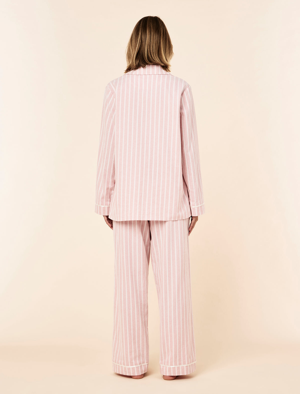 Organic Brushed Cosy Full Length PJ Set