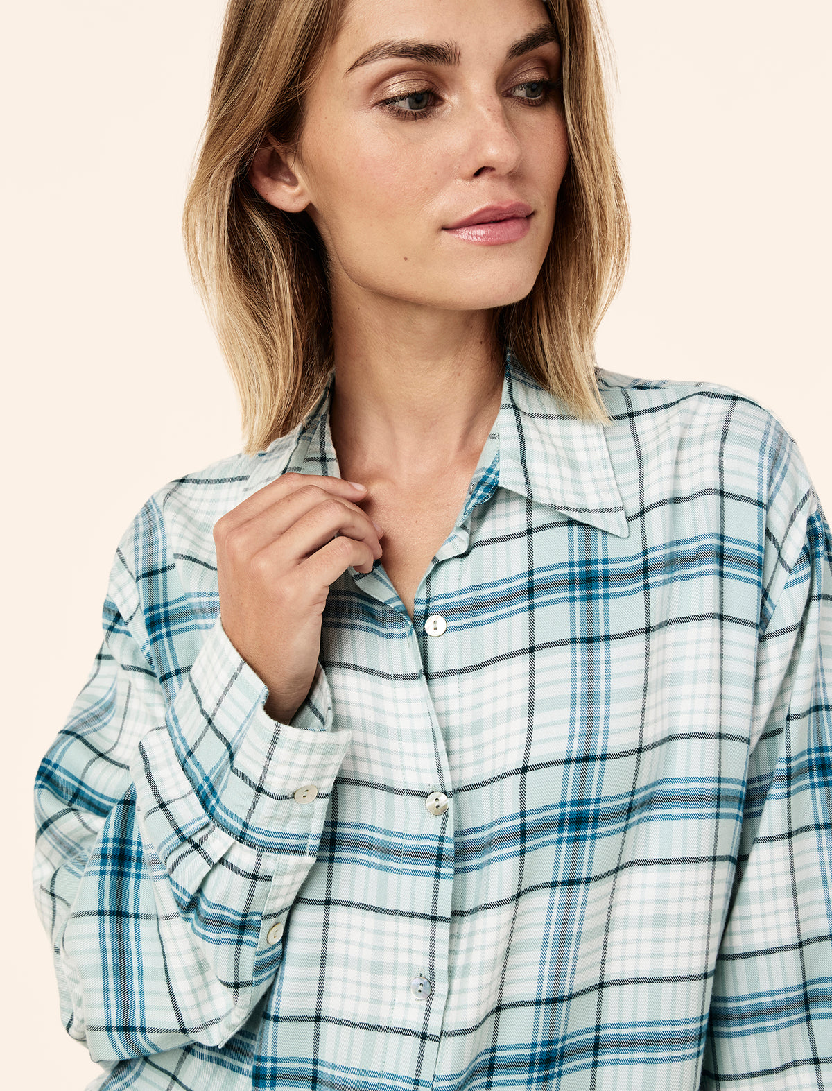 Comfy Plaid Full Length PJ Set