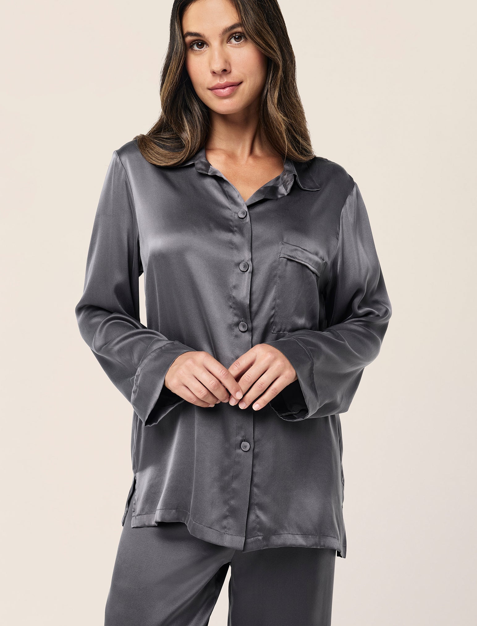 Audrey Washable Silk Full Length PJ Set