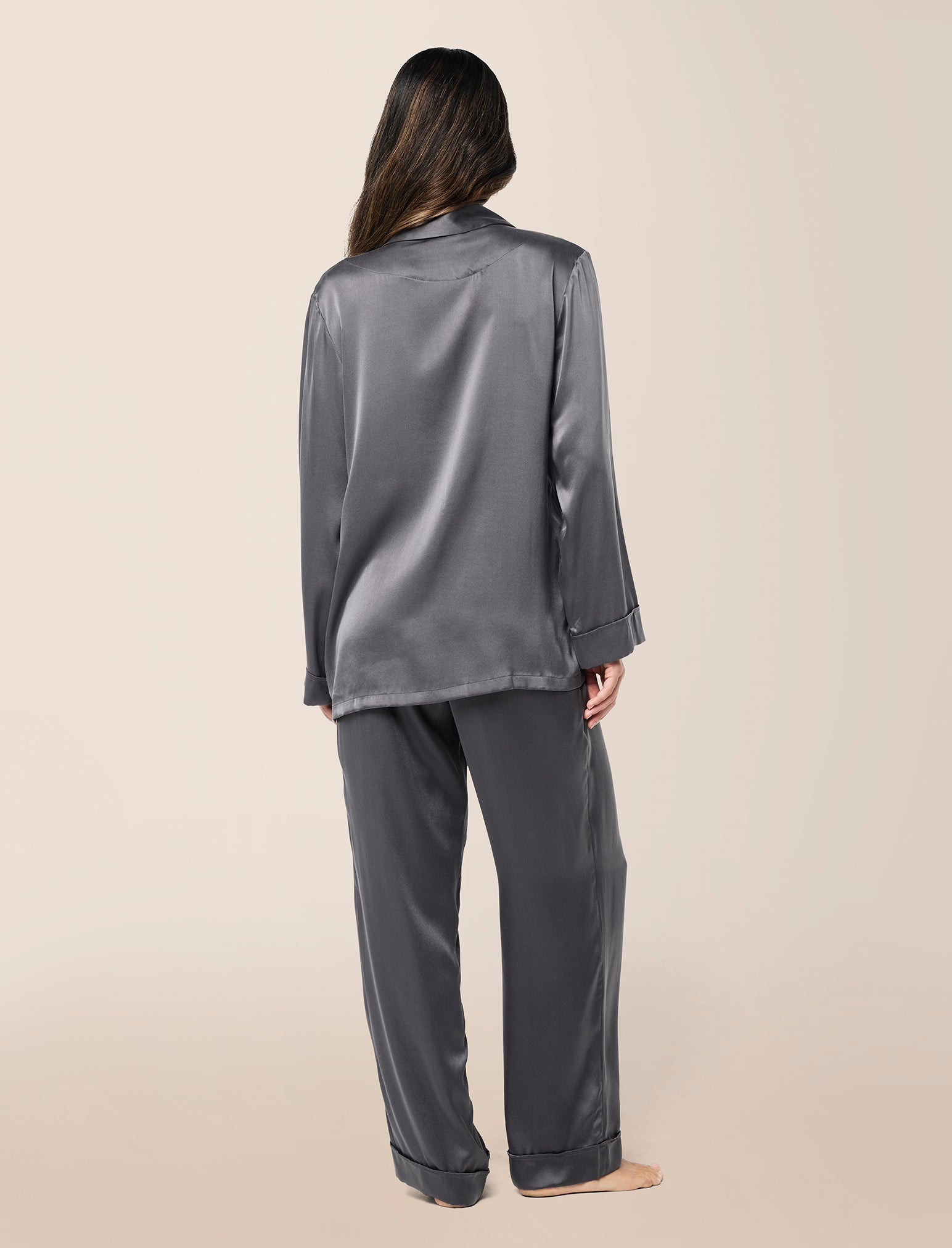 Audrey Washable Silk Full Length PJ Set