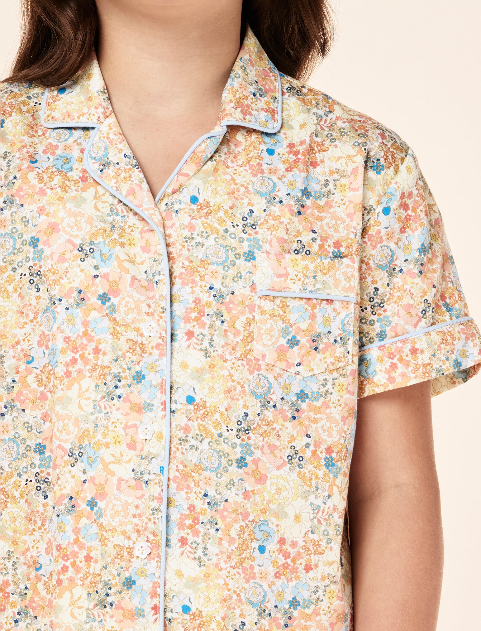 Kids Carly Floral Woven Boxer PJ Set