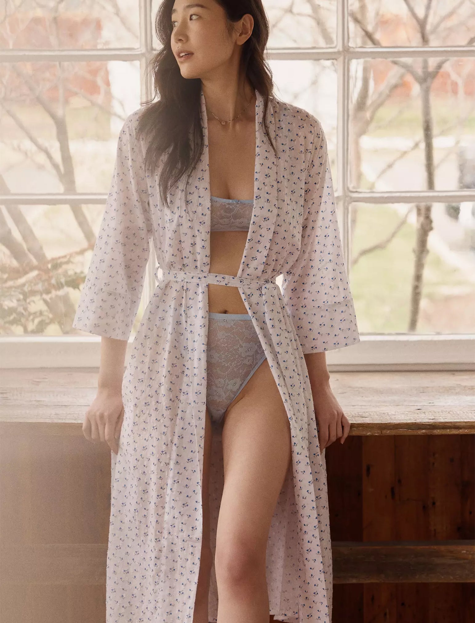 Swiss Dot Maxi Robe