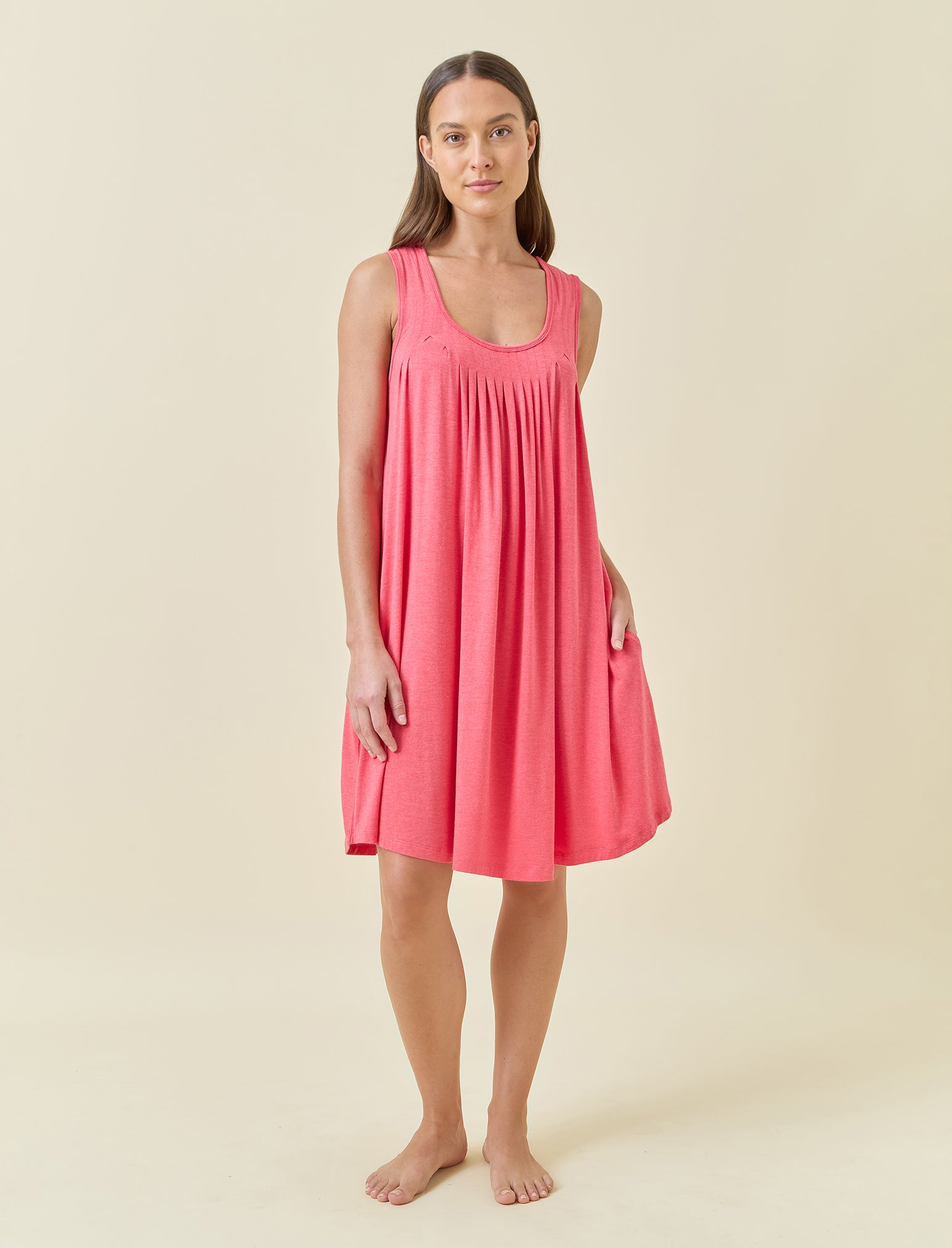 Kate Modal Soft Pleat Front Nightgown