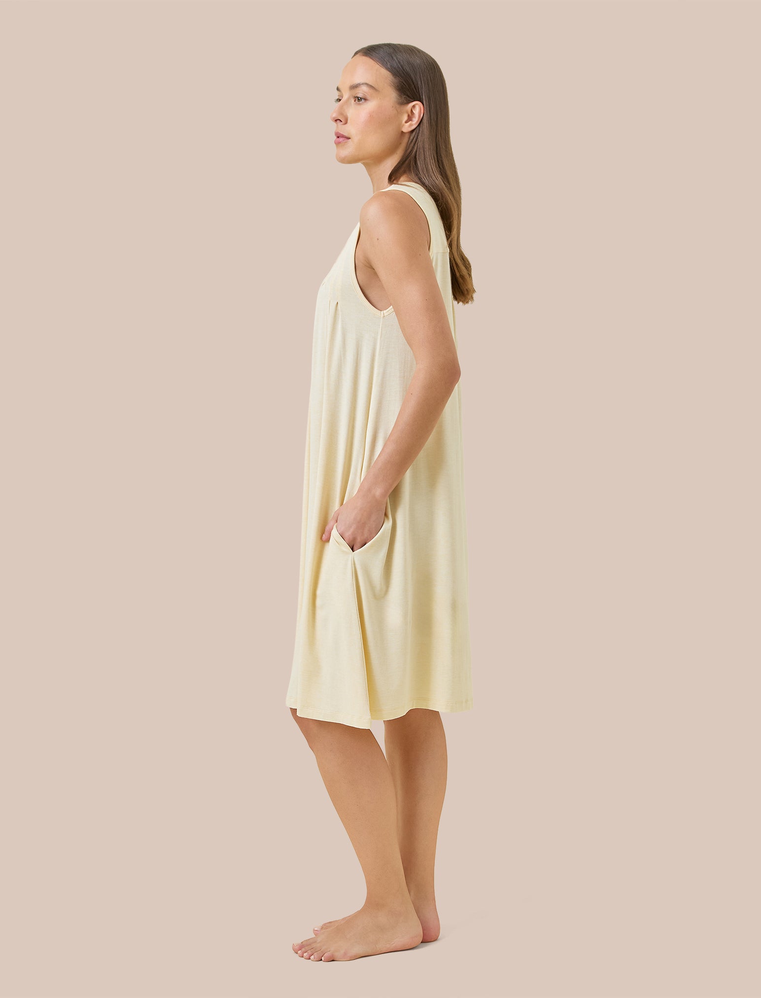 Kate Modal Soft Pleat Front Nightgown