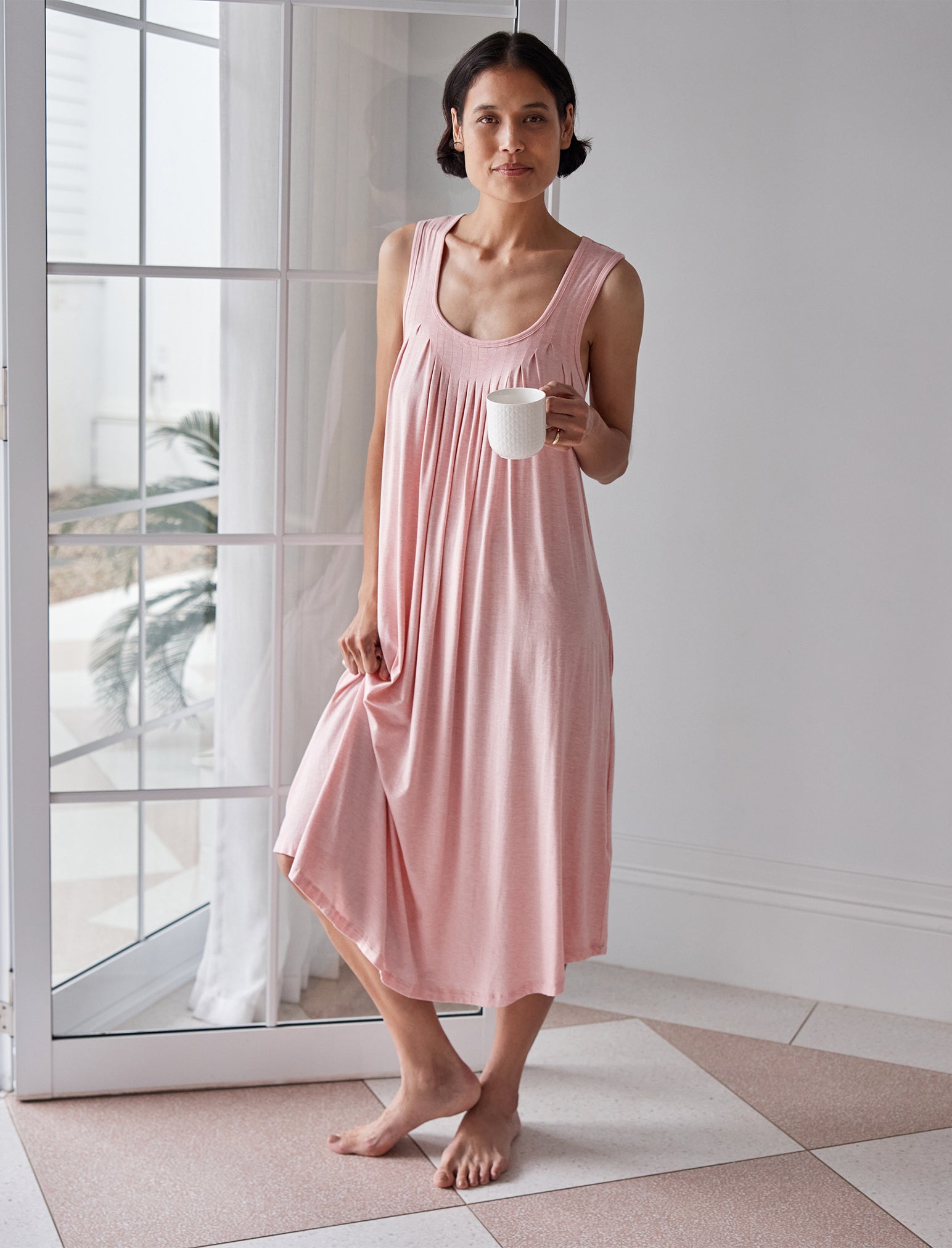 Kate Modal Soft Pleat Front Nightgown
