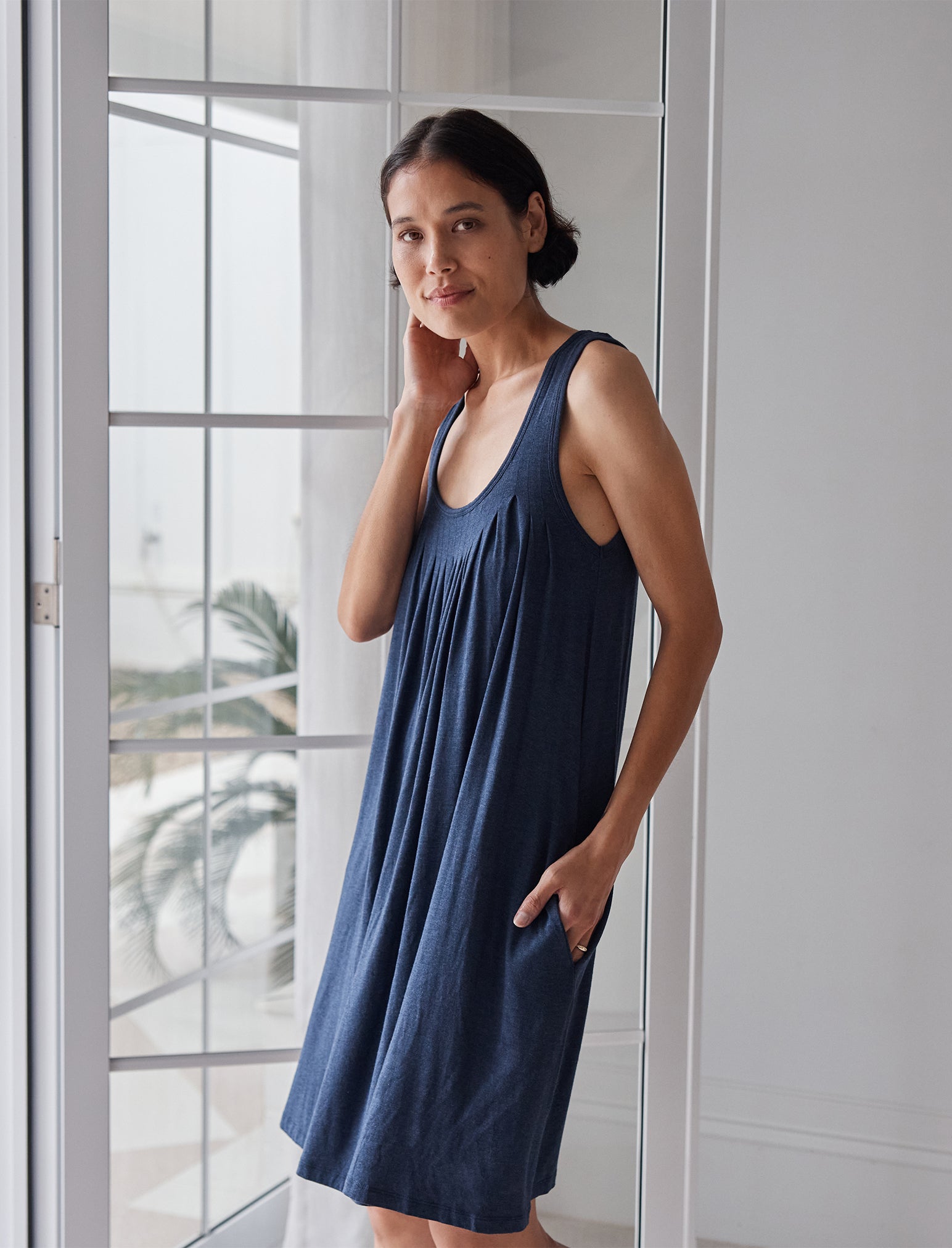 Kate Modal Soft Pleat Front Nightgown