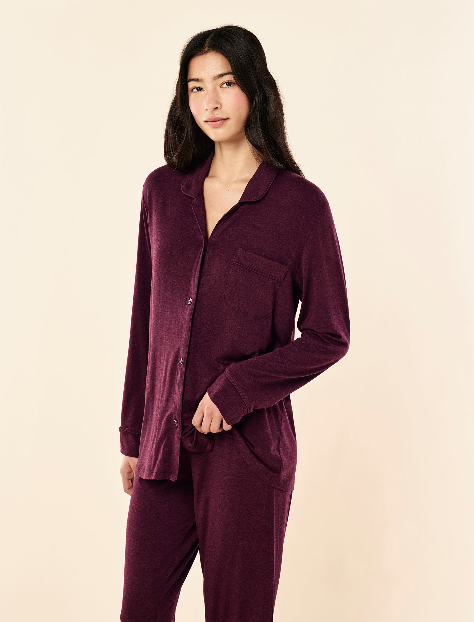 Kate Modal Soft Full Length PJ Set