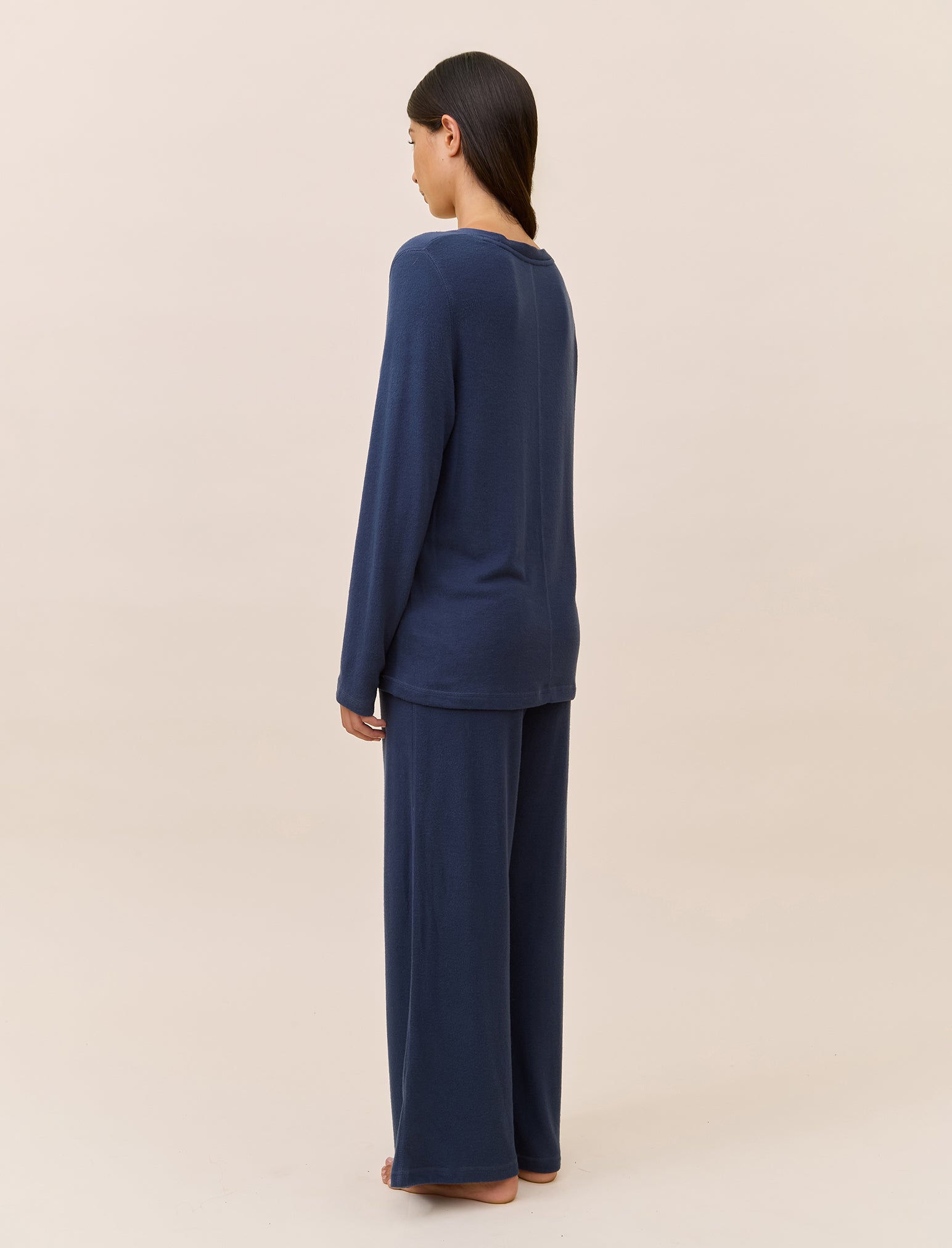 Feather Soft Long Sleeve Top & Wide Leg Pant