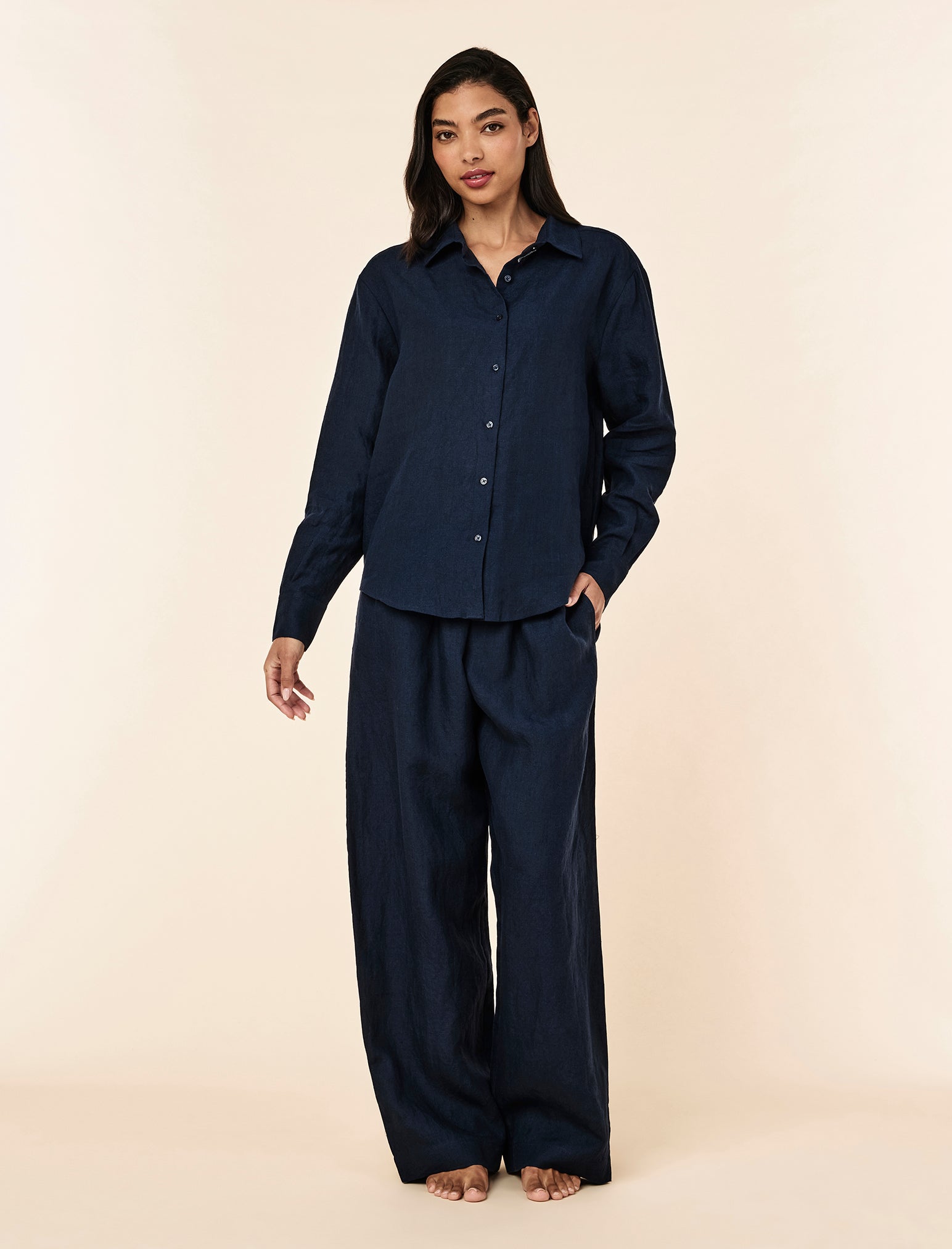 Linen Long Sleeve Shirt