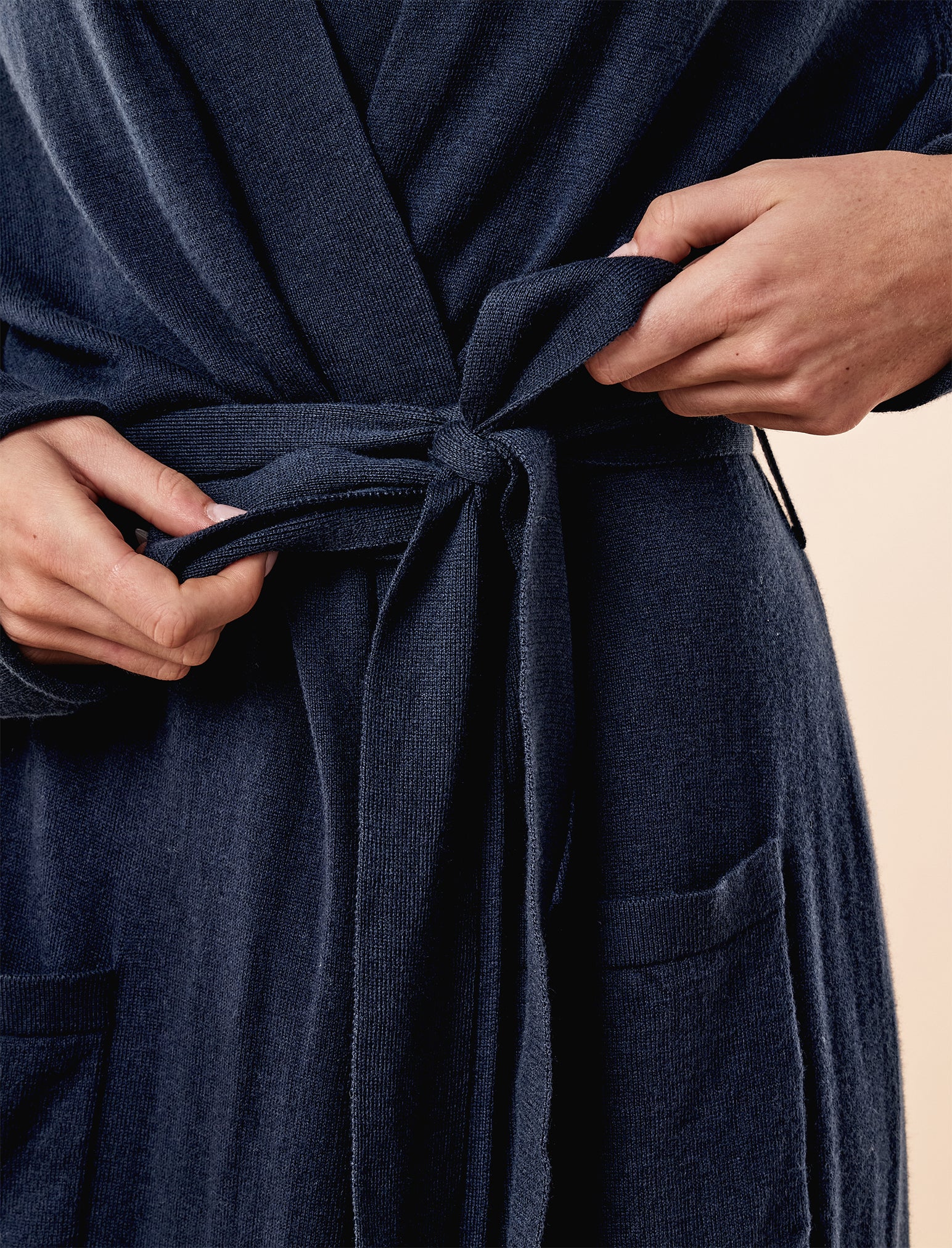 Cotton Cashmere Maxi Robe