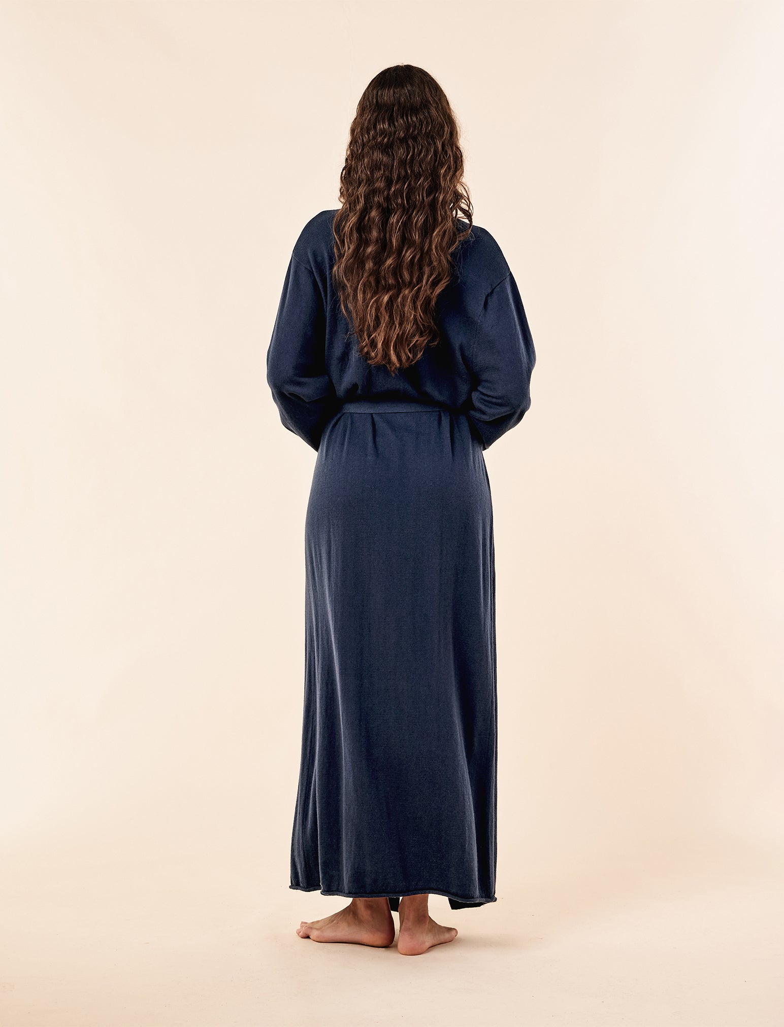 Cotton Cashmere Maxi Robe