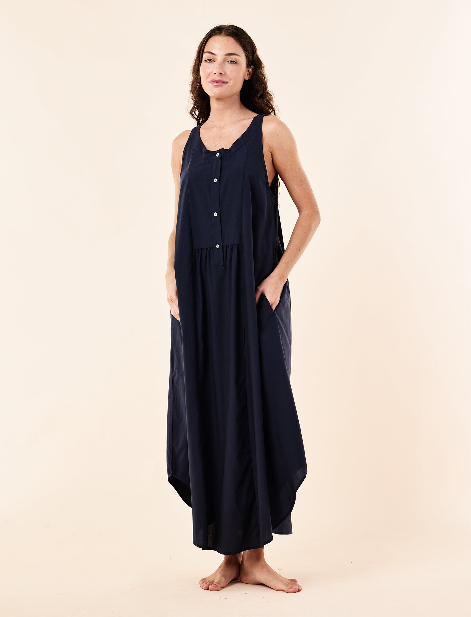 Madison Panel Front Maxi Nightgown