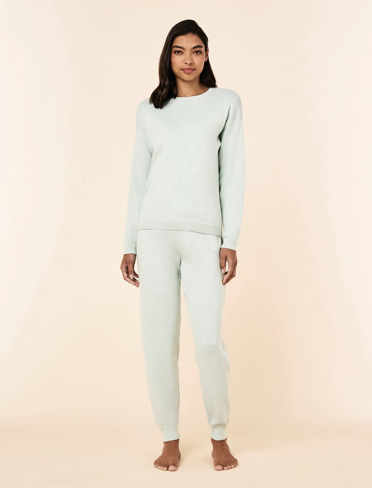 Cosy Pointelle Long Sleeve Top and Jogger Set