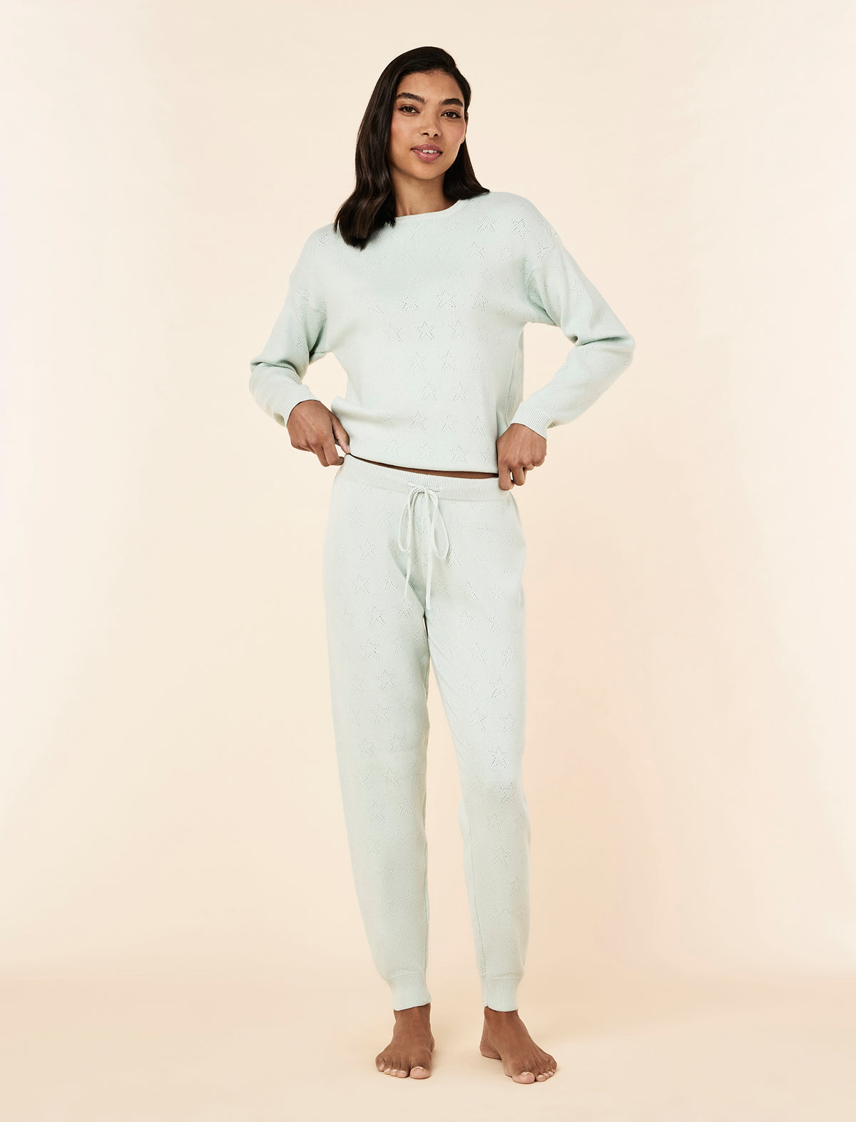 Cosy Pointelle Long Sleeve Top and Jogger