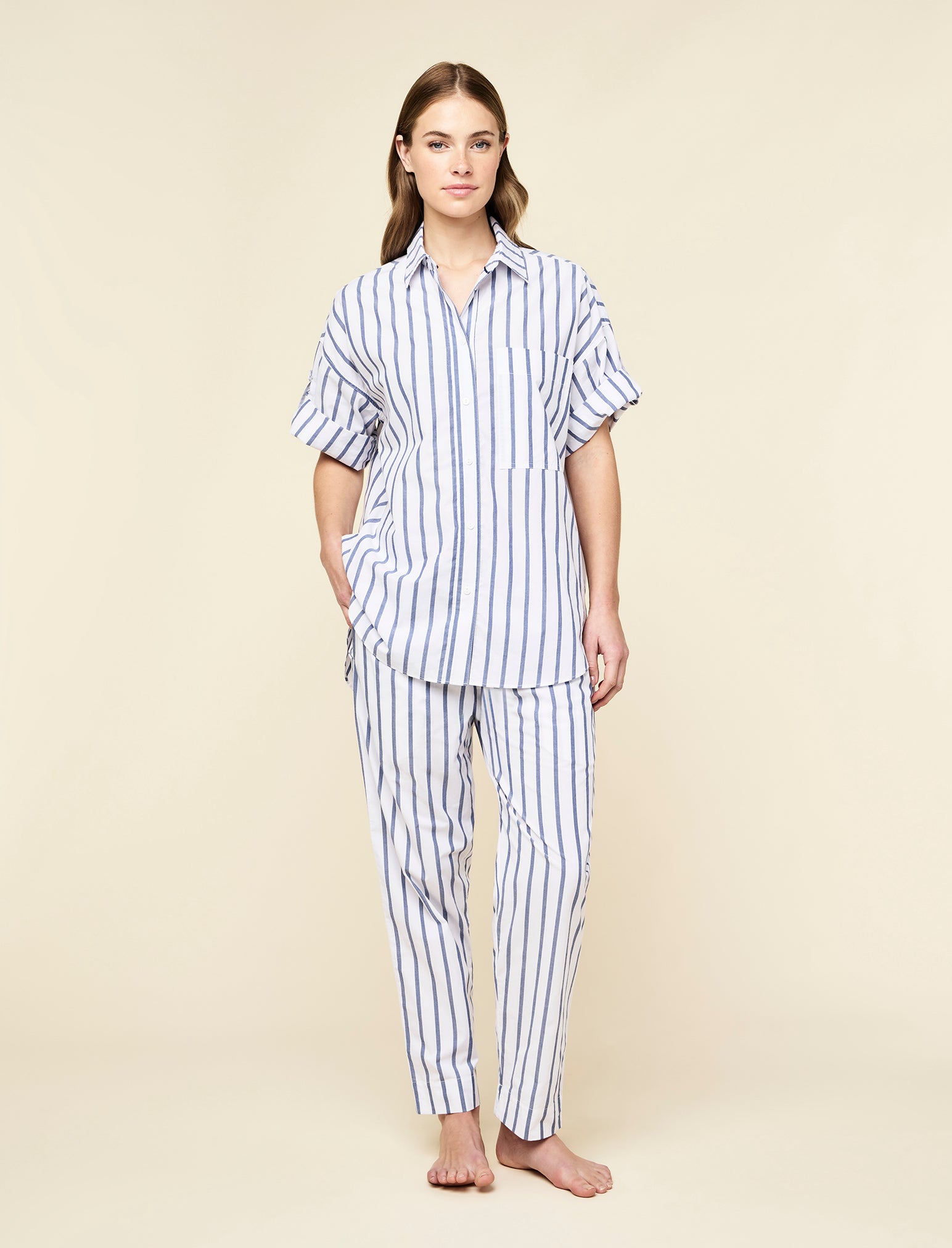 Tyler Cotton Full Length PJ Set