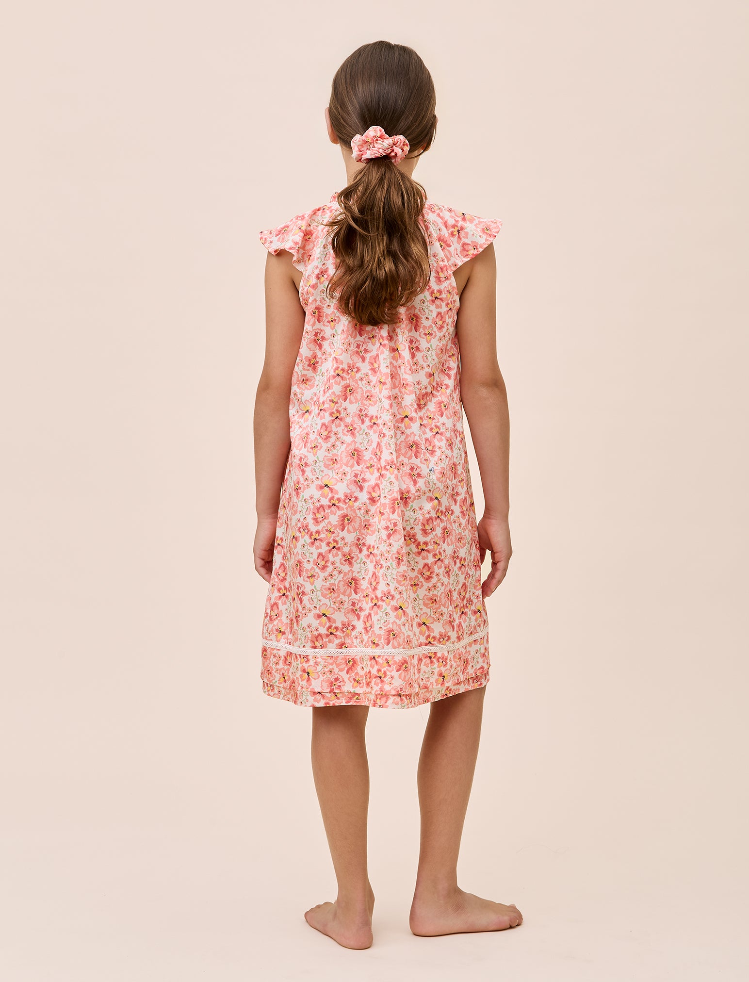 Molly Sims Girls Cotton Nightgown & Scrunchie