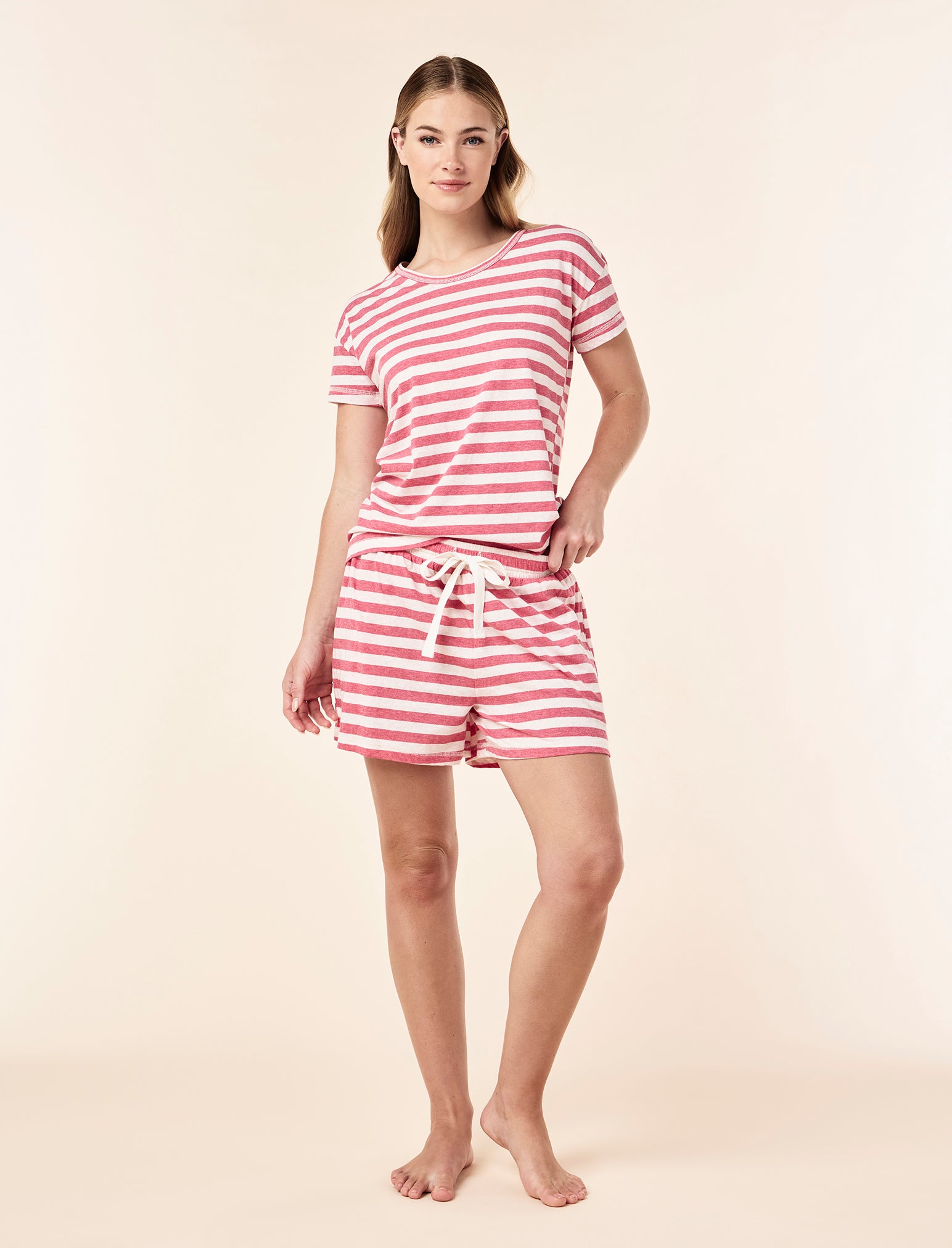 Jada Organic Cotton Knit Boxer PJ Set