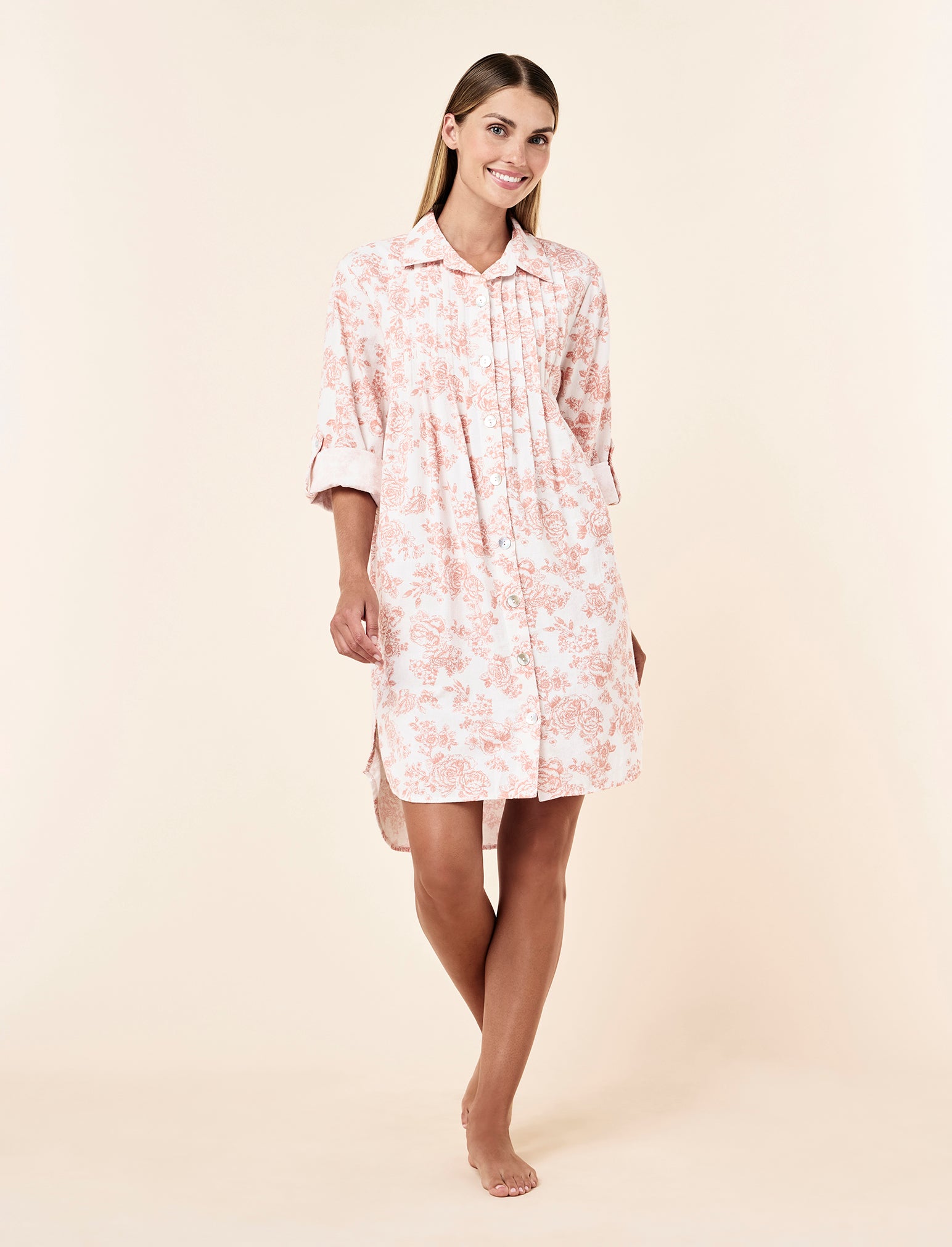 Nostalgia Cosy Pleat Front Nightgown