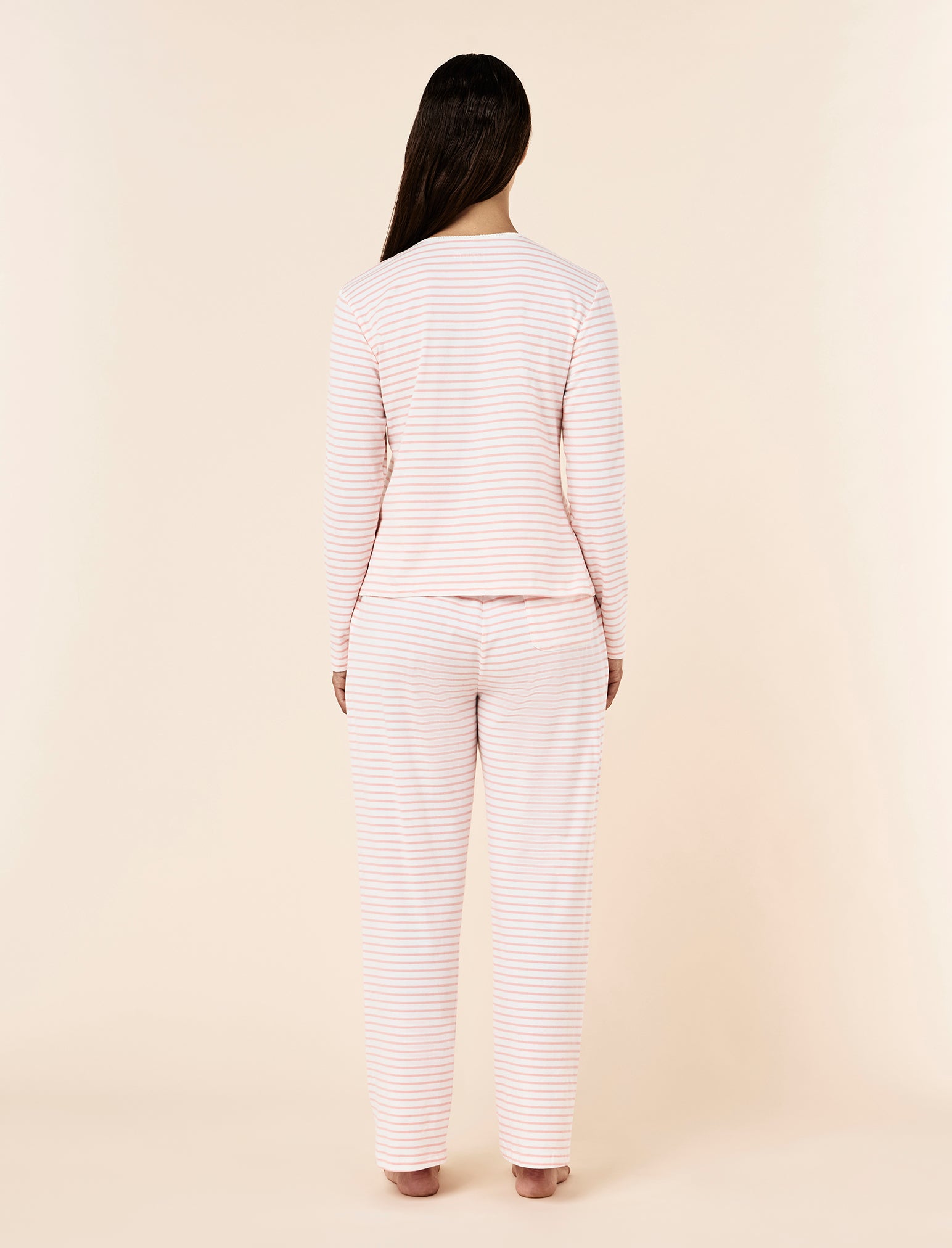 Soft Organic Cotton Knit Full Length PJ Set