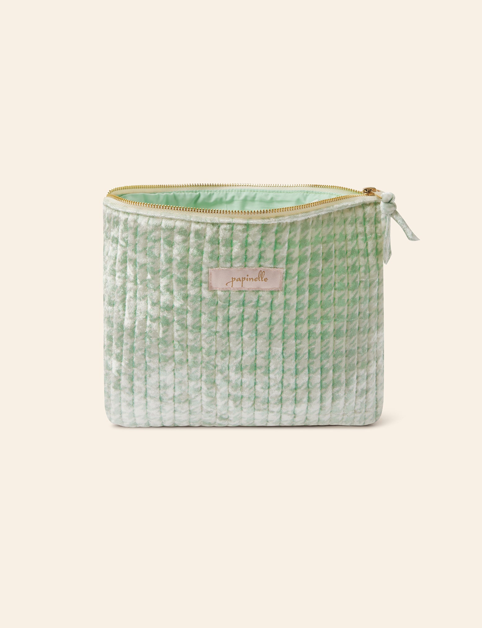 Velvet Quilted Cos Bag