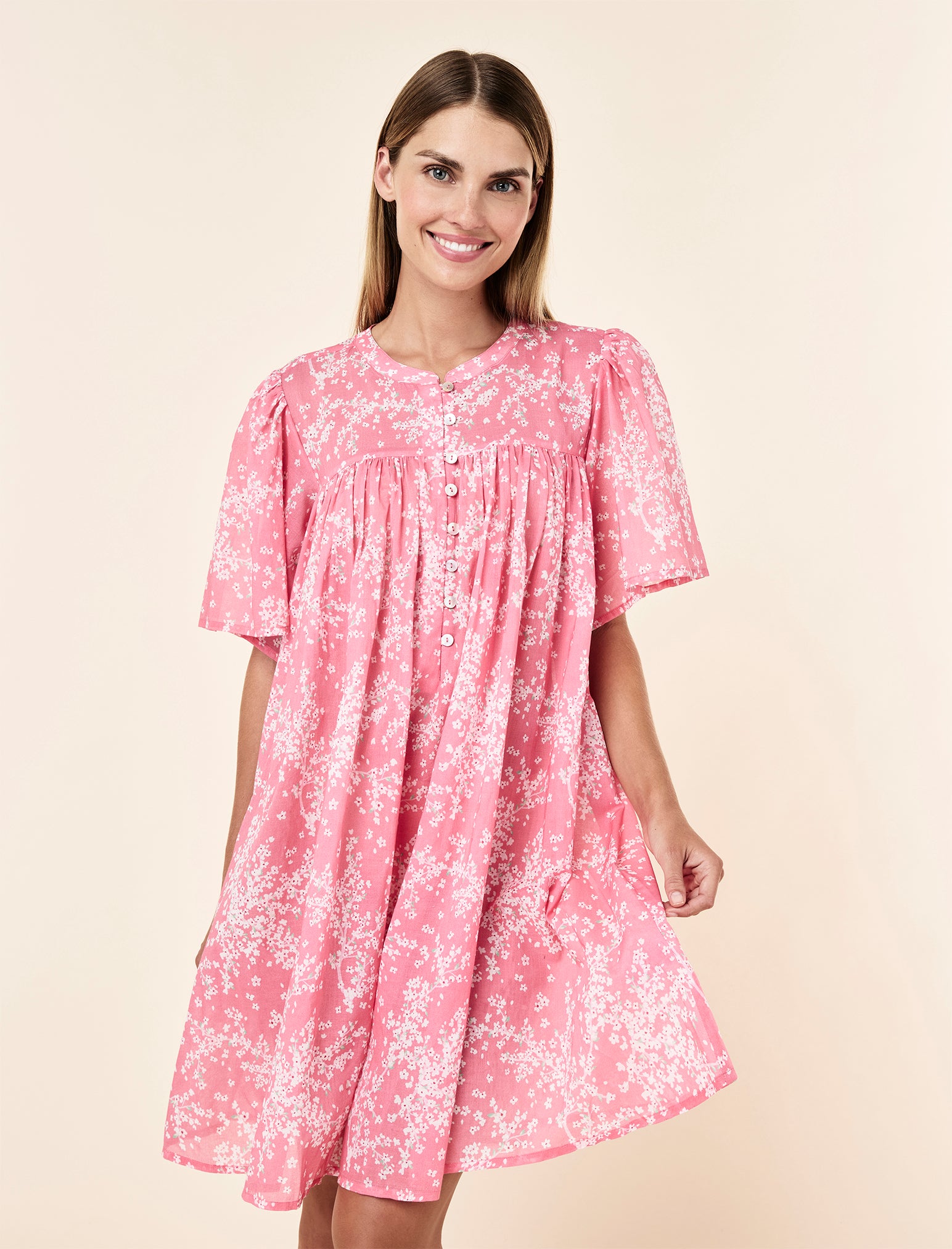 Cheri Blossom Gathered Nightgown