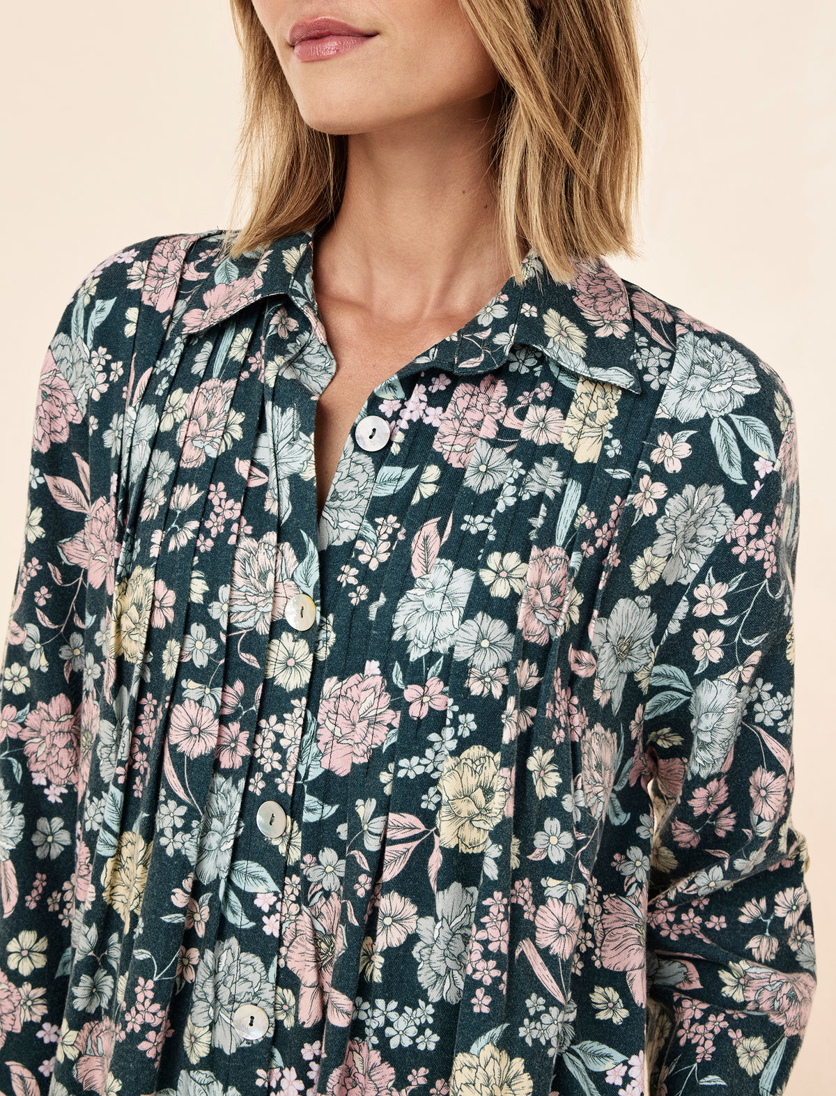 Karolina Cosy Pleat Front Nightie