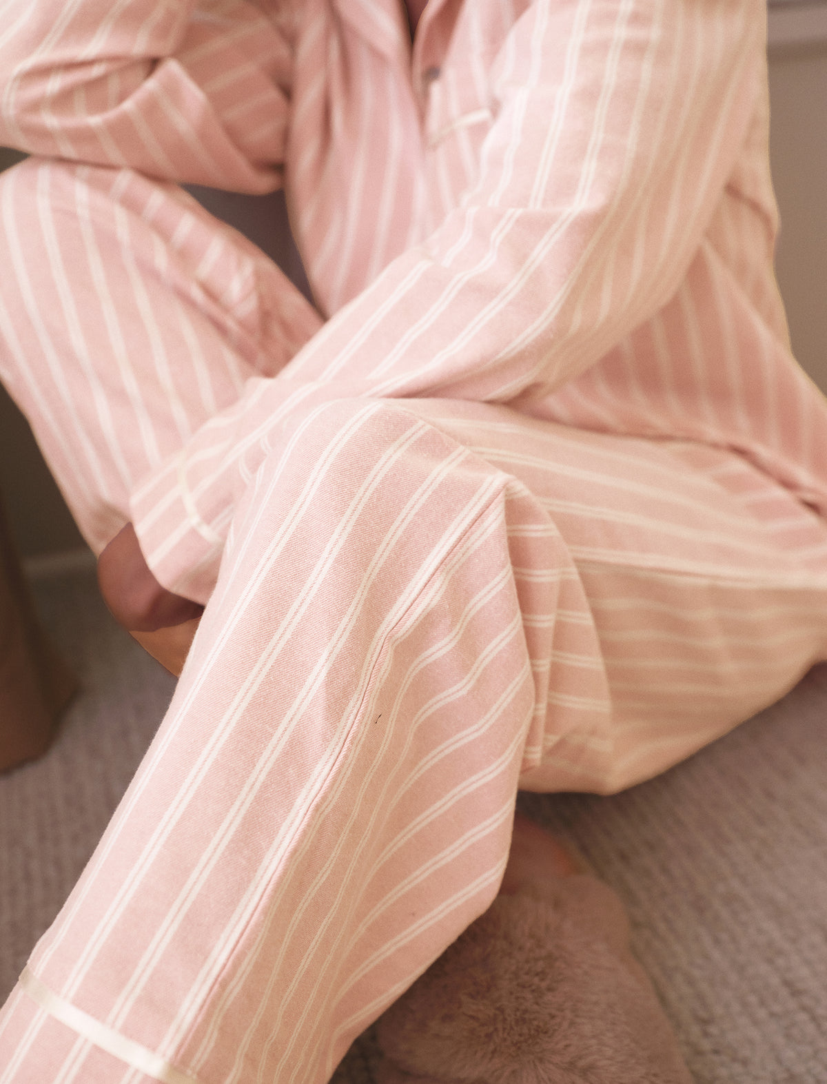 Organic Brushed Cosy Full Length PJ Set