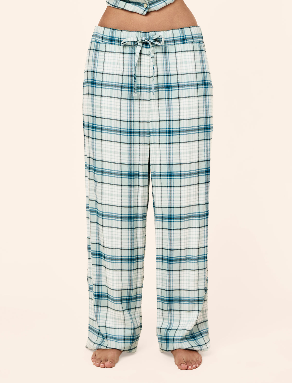 Comfy Plaid Full Length PJ Set