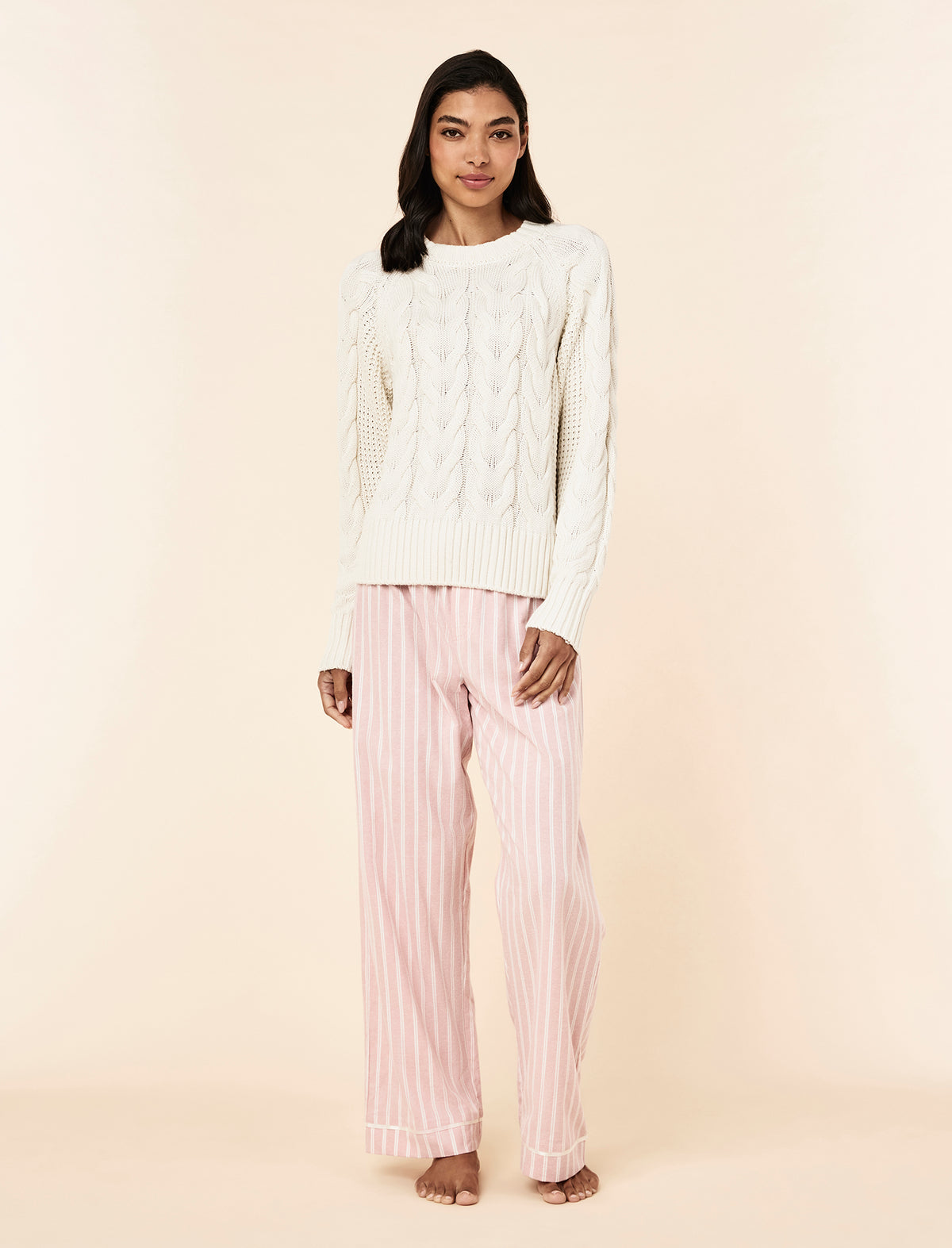 Cosy Cable Cotton Cashmere Jumper