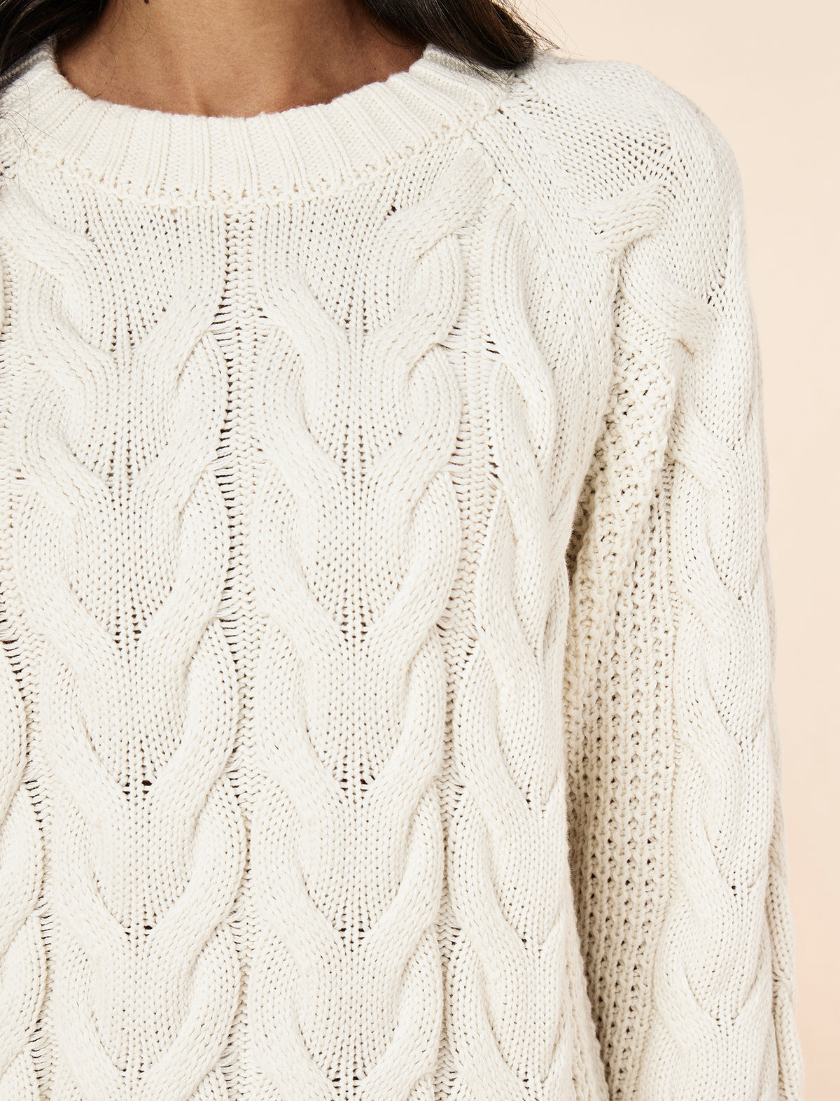 Cosy Cable Cotton Cashmere Jumper