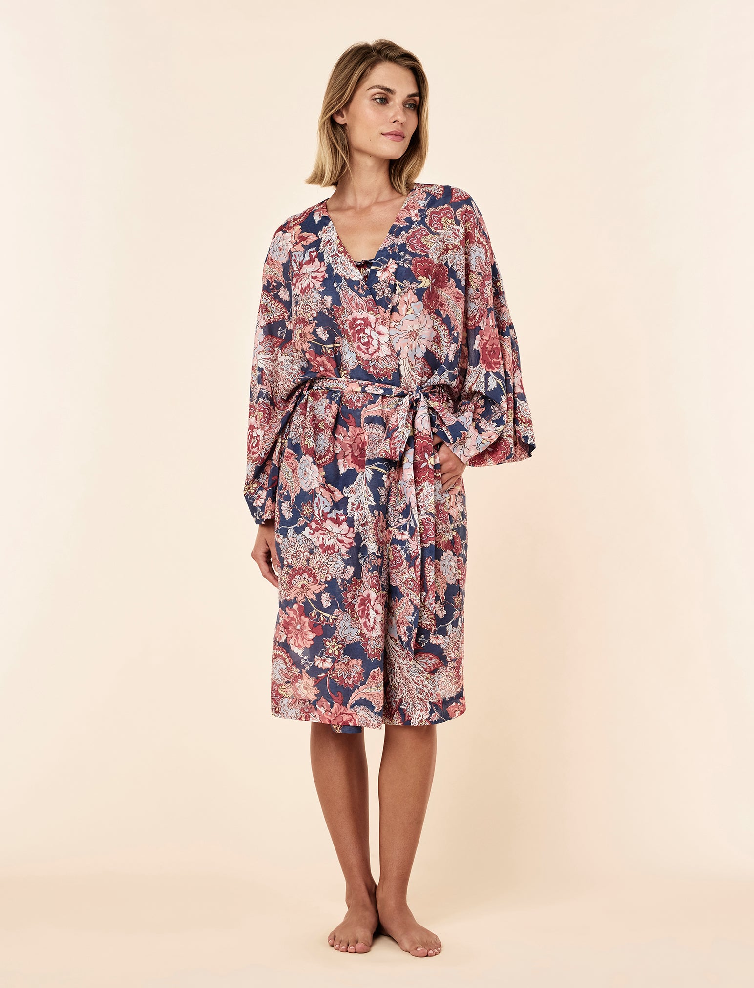 Ella Midi Kimono Robe
